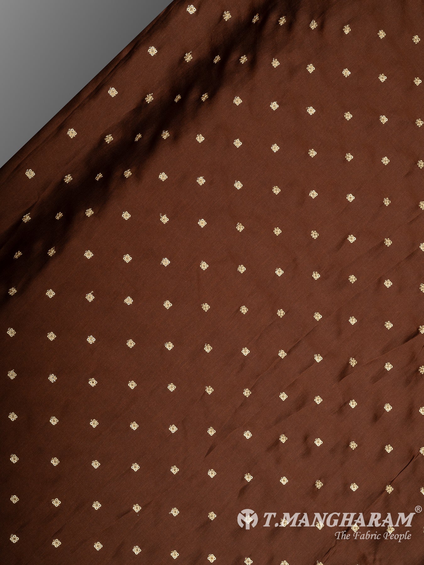 Brown Chinnon Silk Fabric - EC10702 view-2