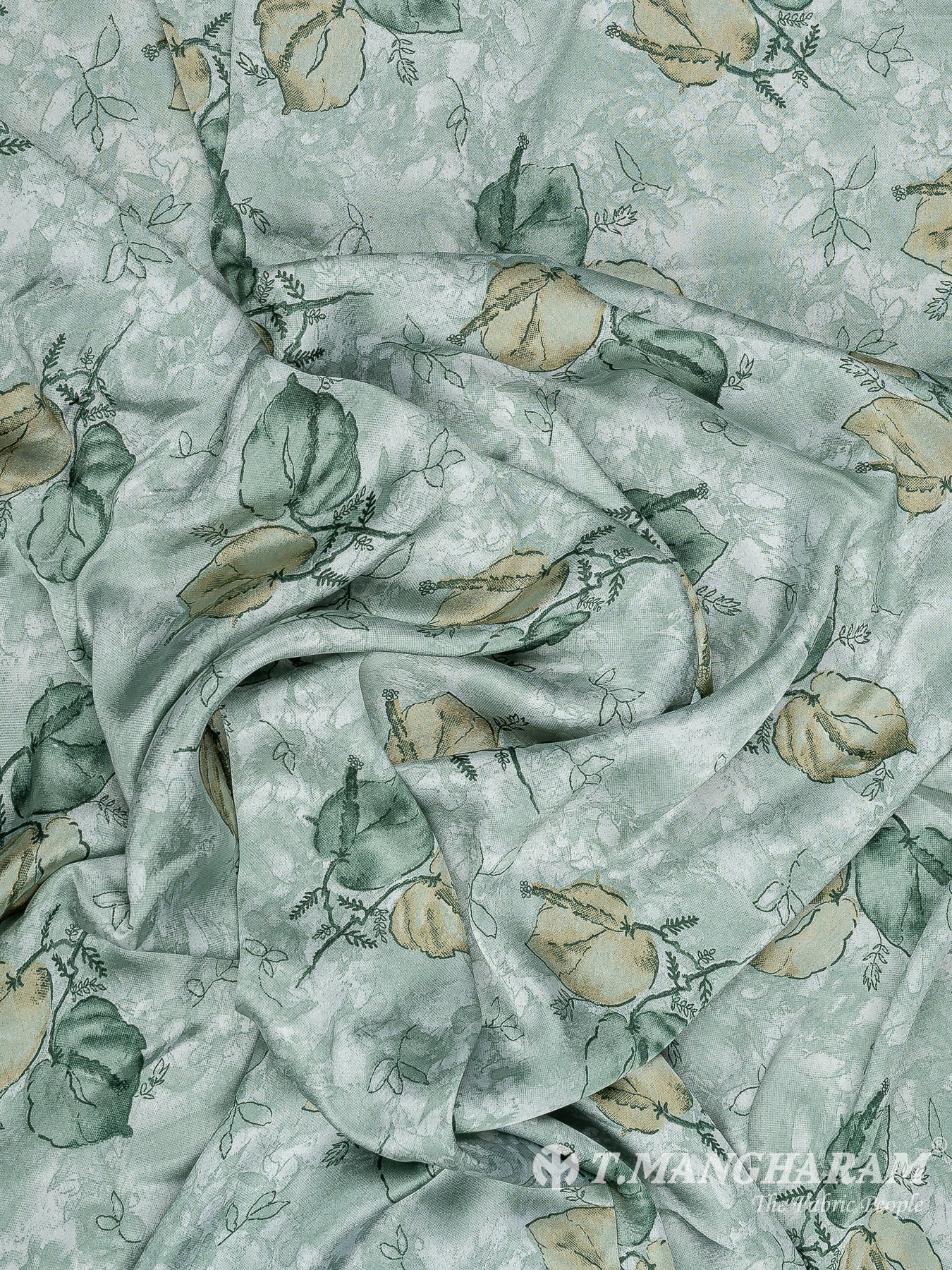 Green Satin Fabric - EA3505