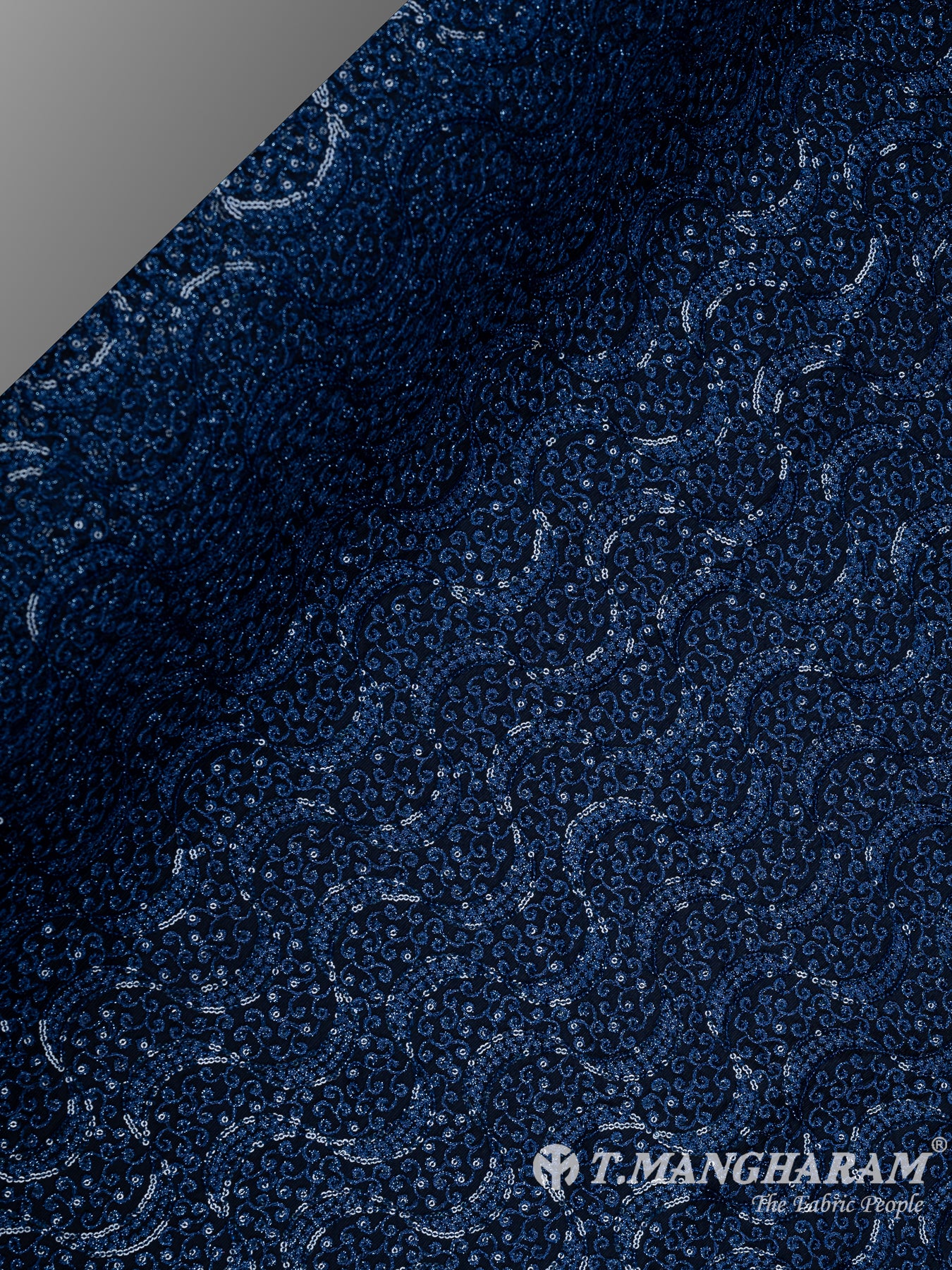 Blue Fancy Net Fabric - EA2653 view-2