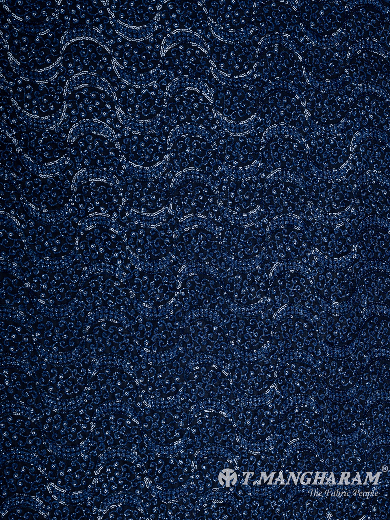 Blue Fancy Net Fabric - EA2653 view-3
