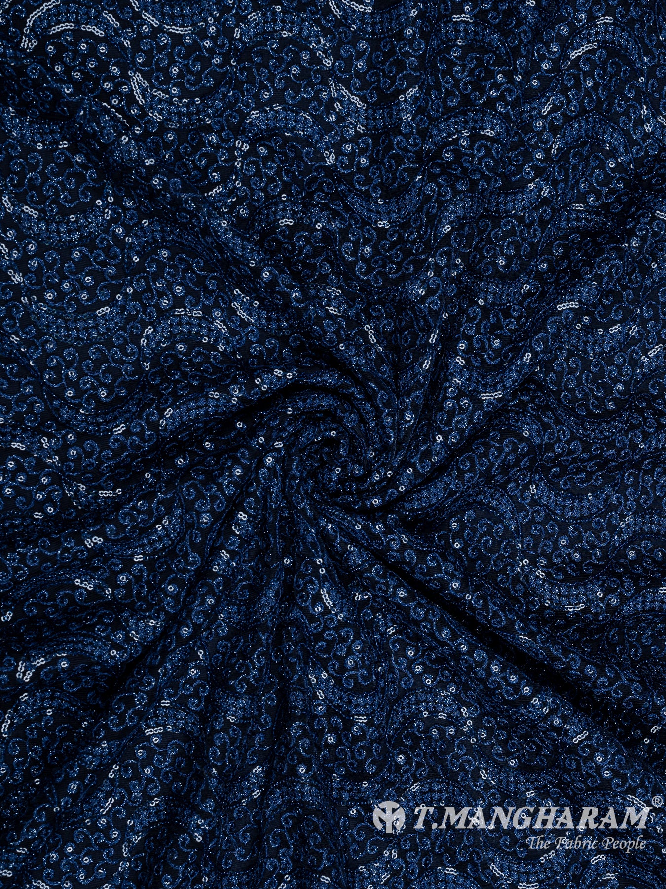 Blue Fancy Net Fabric - EA2653 view-1