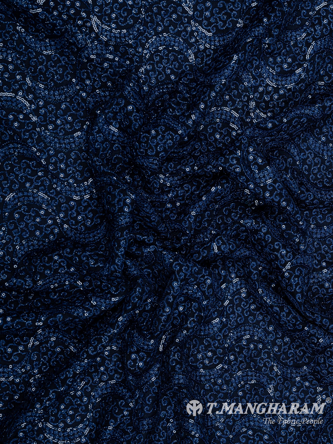 Blue Fancy Net Fabric - EA2653 view-4