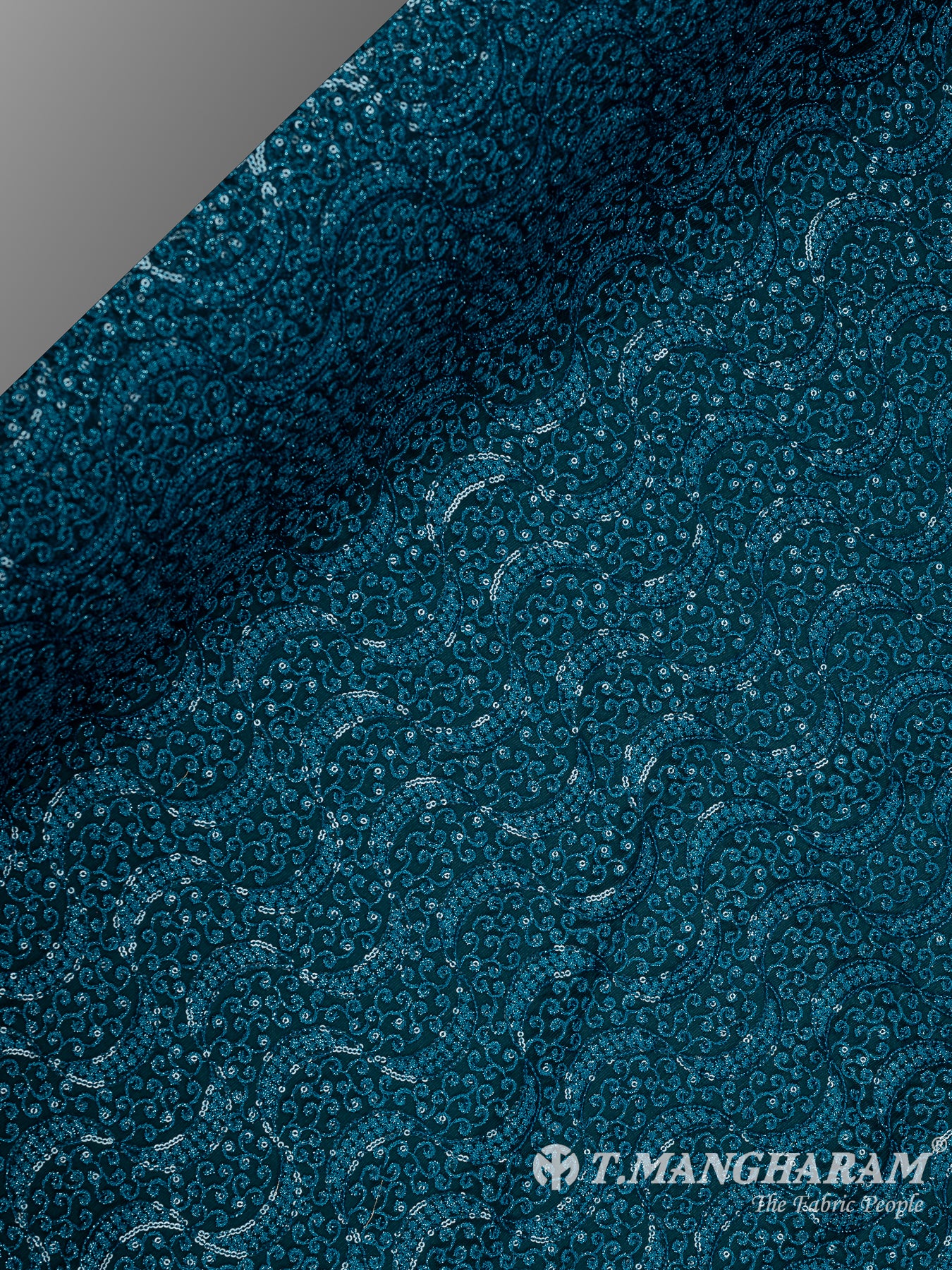 Blue Fancy Net Fabric - EA2652 view-2