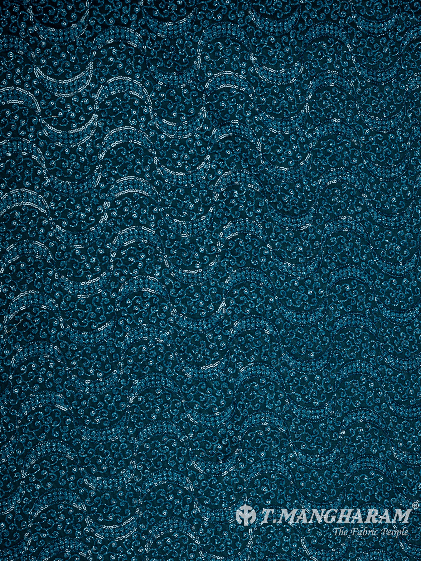 Blue Fancy Net Fabric - EA2652 view-3