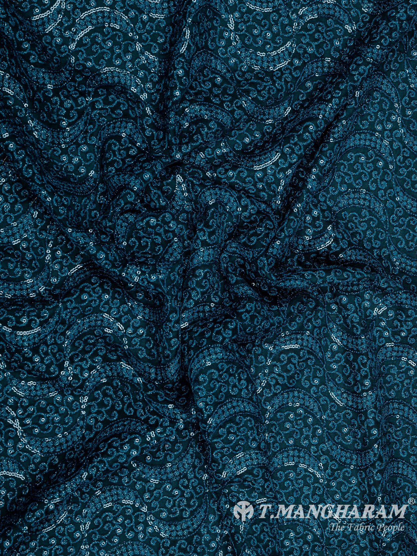 Blue Fancy Net Fabric - EA2652 view-4