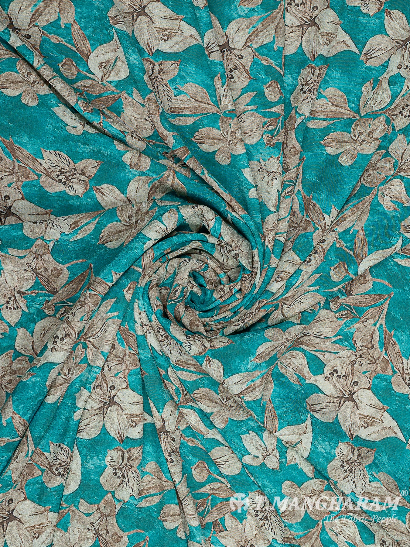 Green Crepe Fabric - EB8126 view-1