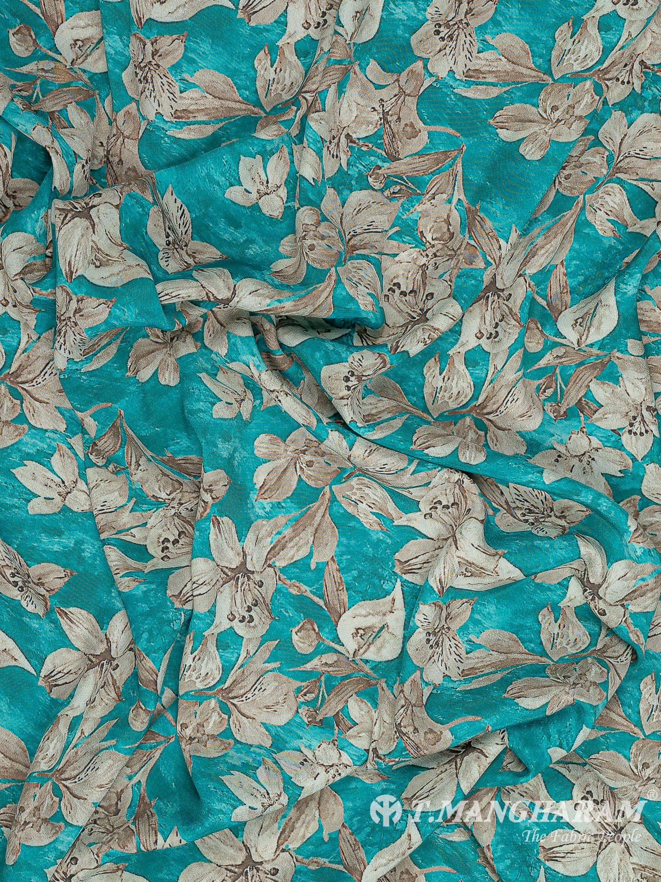 Green Crepe Fabric - EB8126 view-4