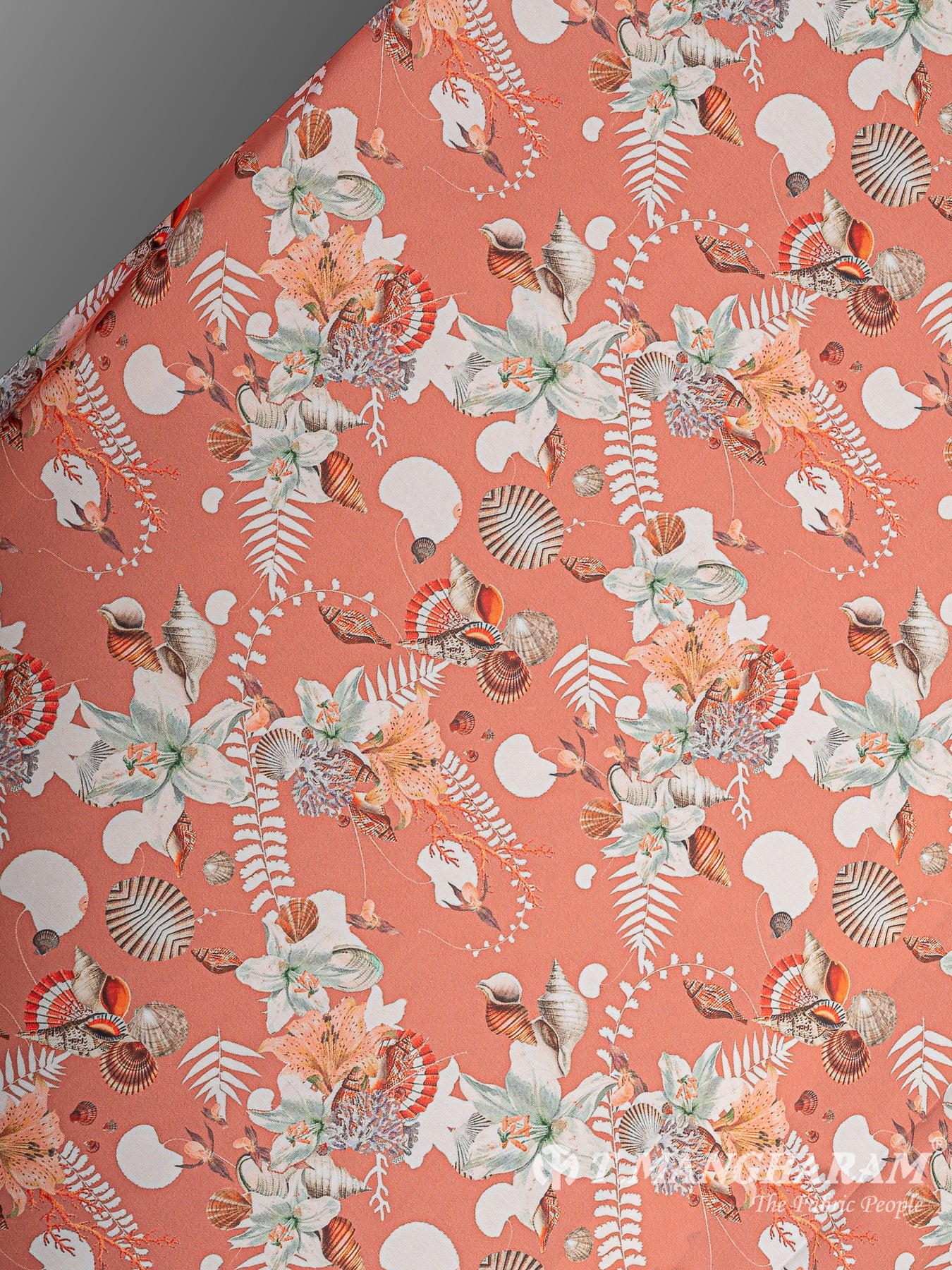 Peach Satin Fabric - EA3253 view-2