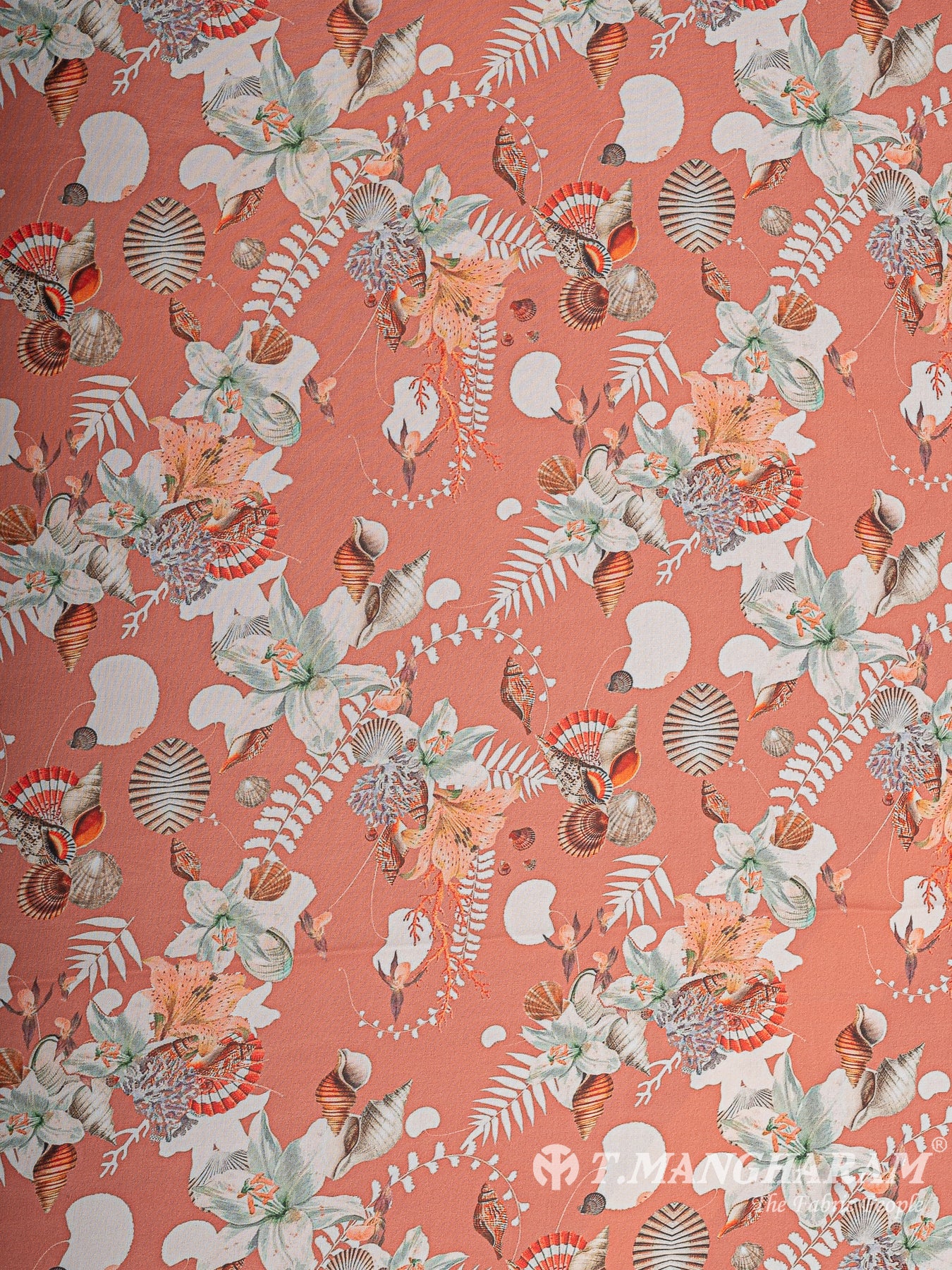 Peach Satin Fabric - EA3253 view-3