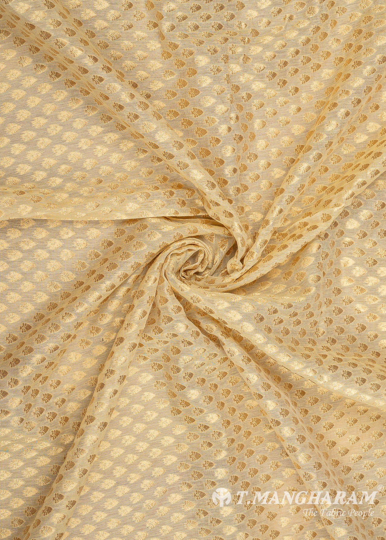 Cream Banaras Fabric - EC8749 view-1