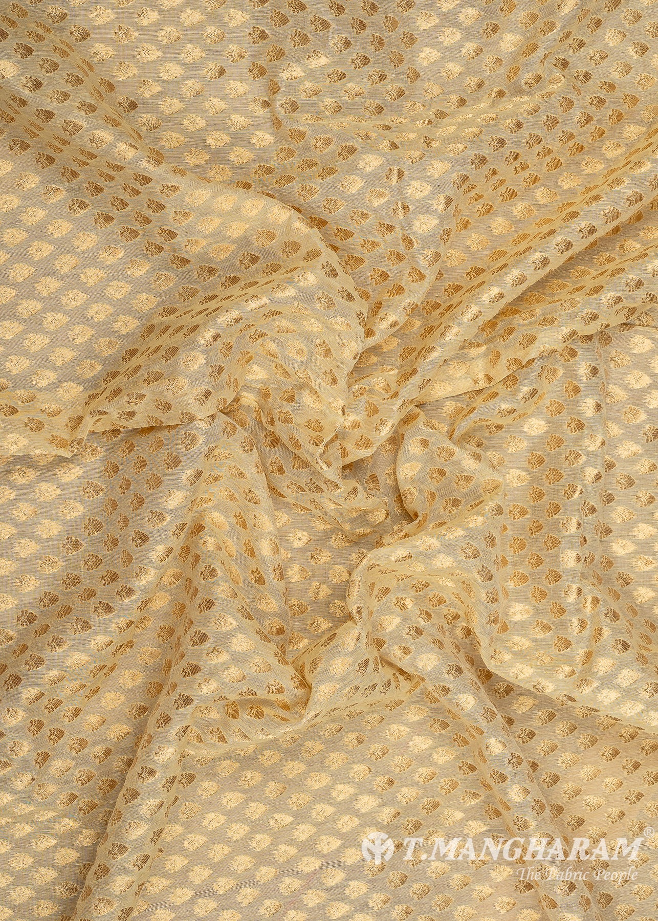Cream Banaras Fabric - EC8749 view-4