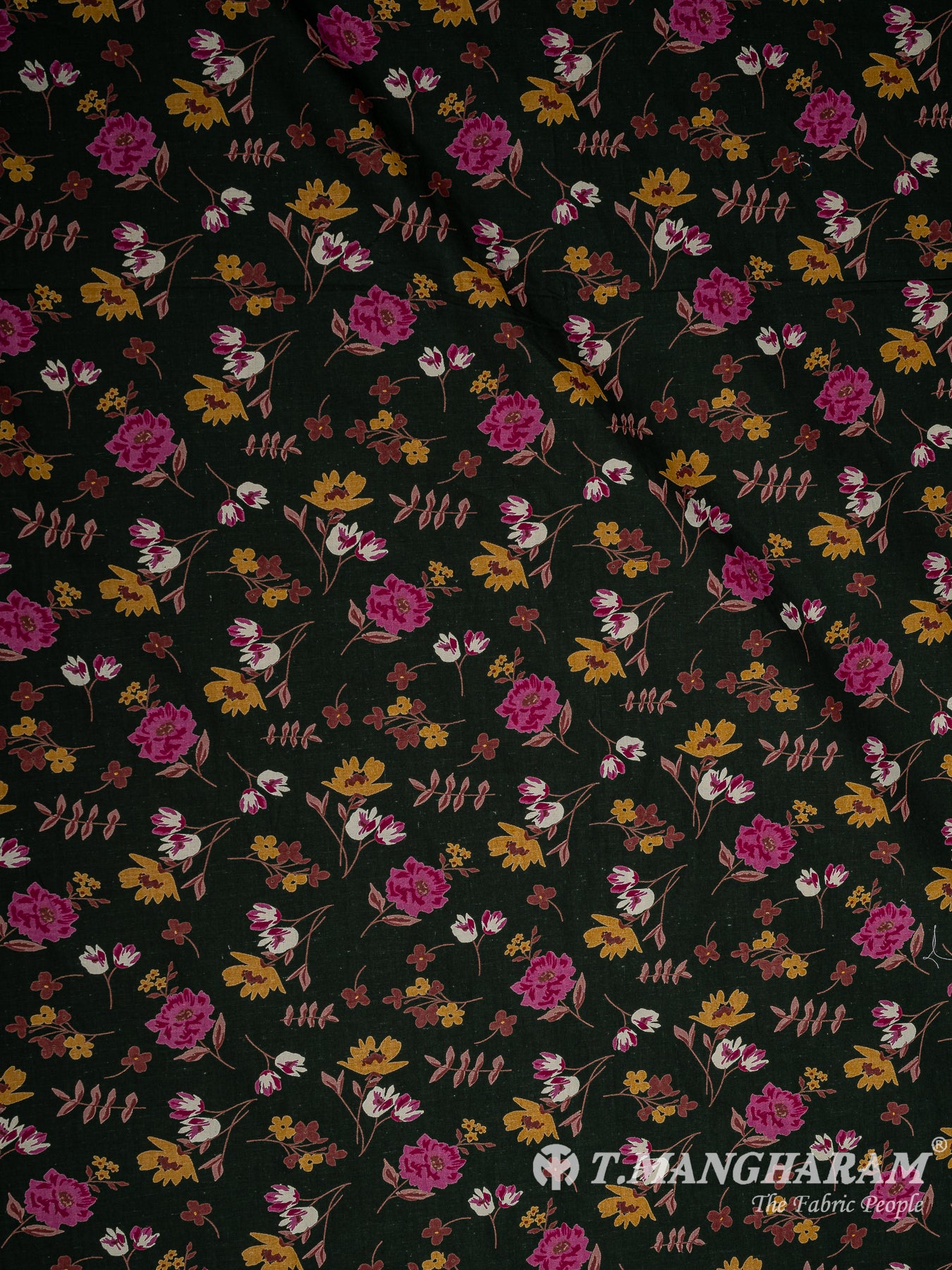 Black Cotton Fabric - EC8541 view-3