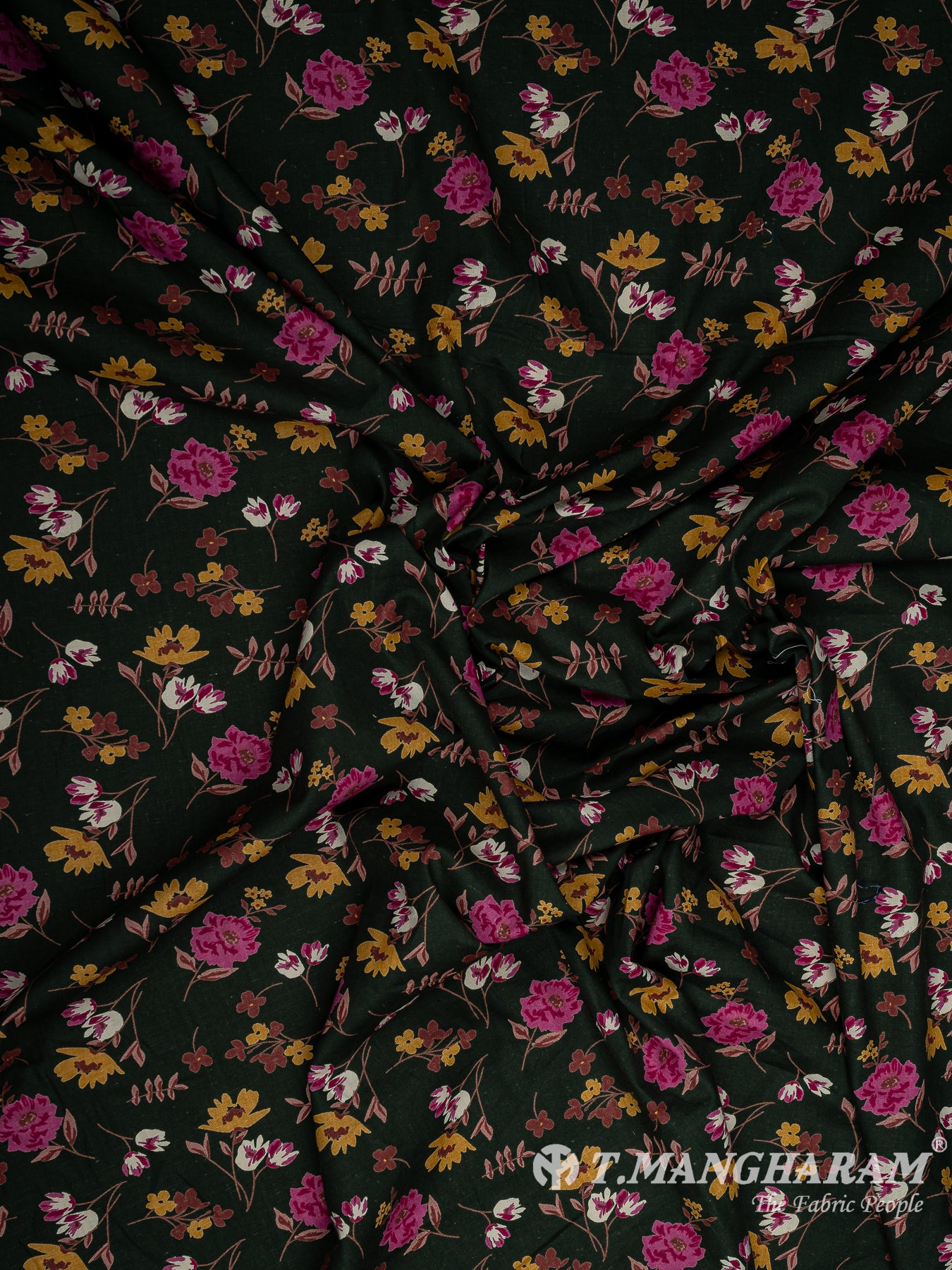 Black Cotton Fabric - EC8541 view-4