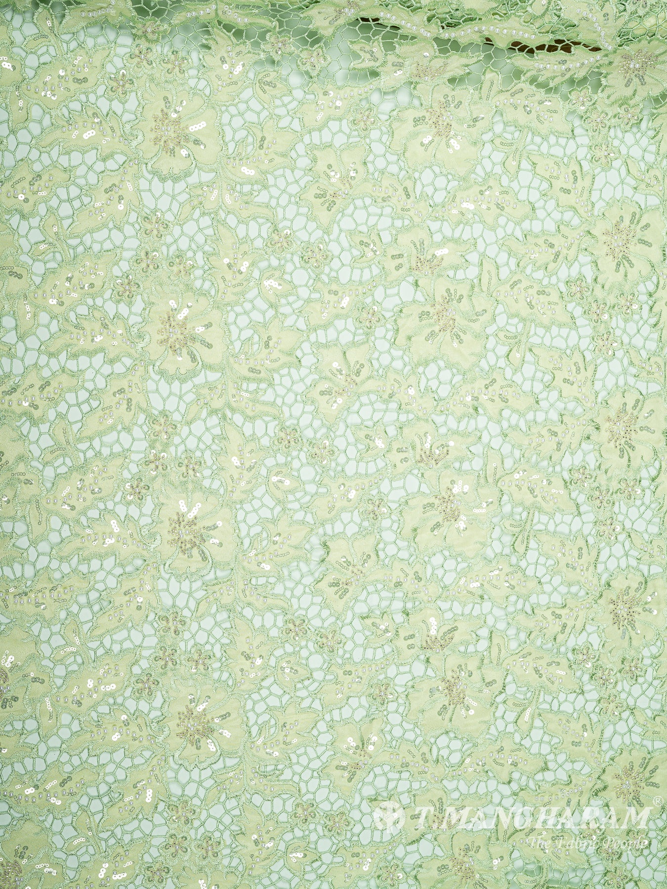 Green Fancy Net Fabric - EC8768 view-3