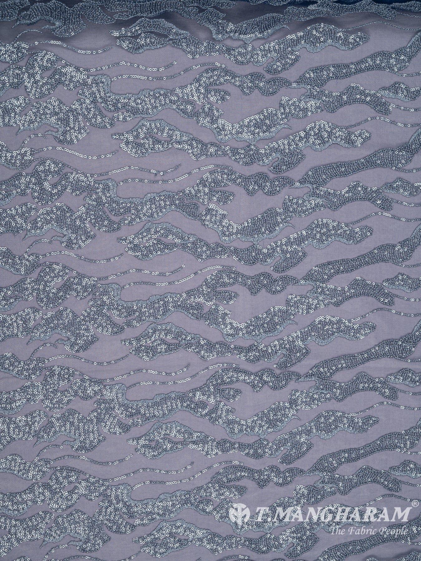 Blue Fancy Net Fabric - EC8089 view-3
