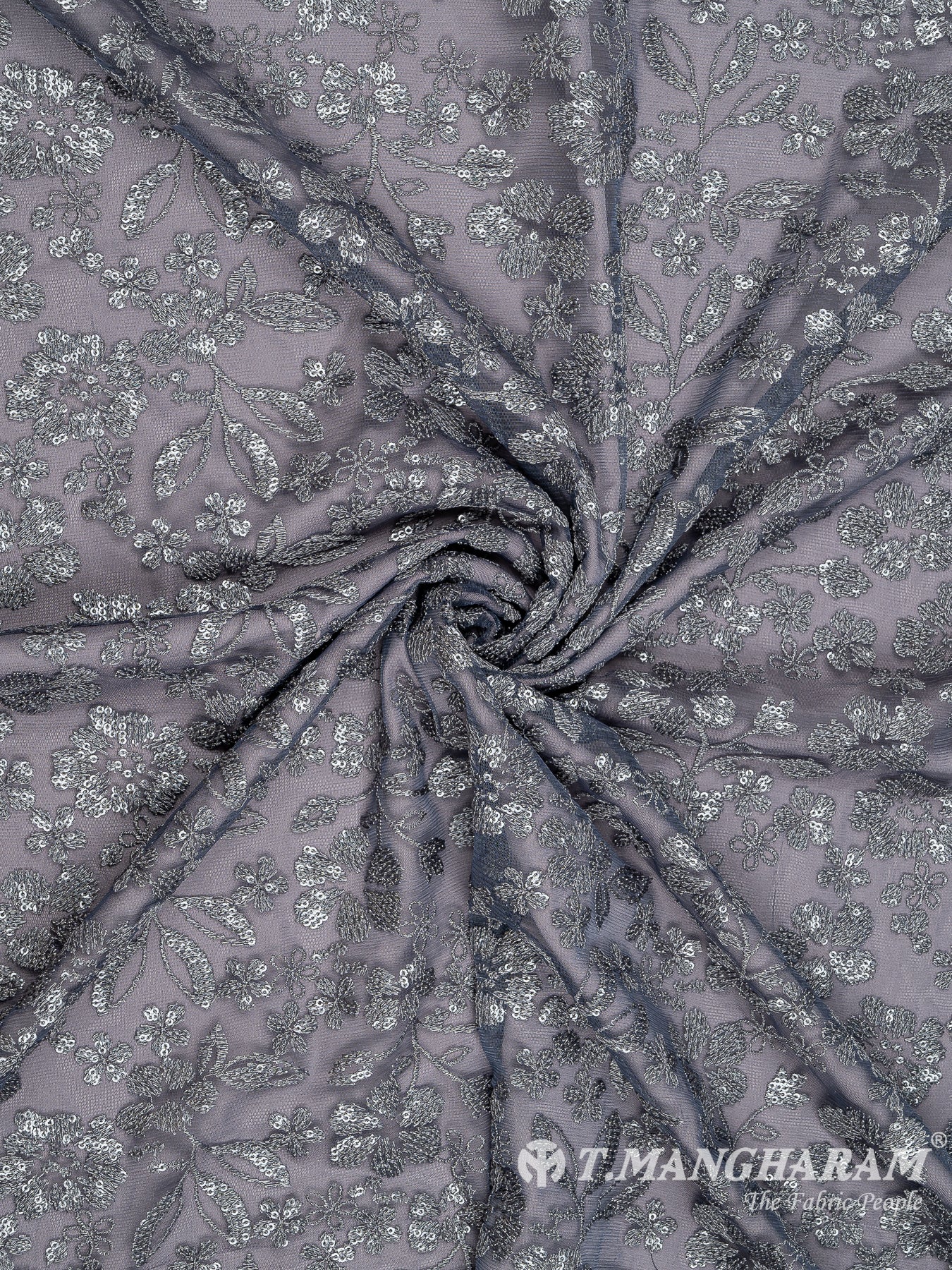 Blue Fancy Net Fabric - EC8103 view-1