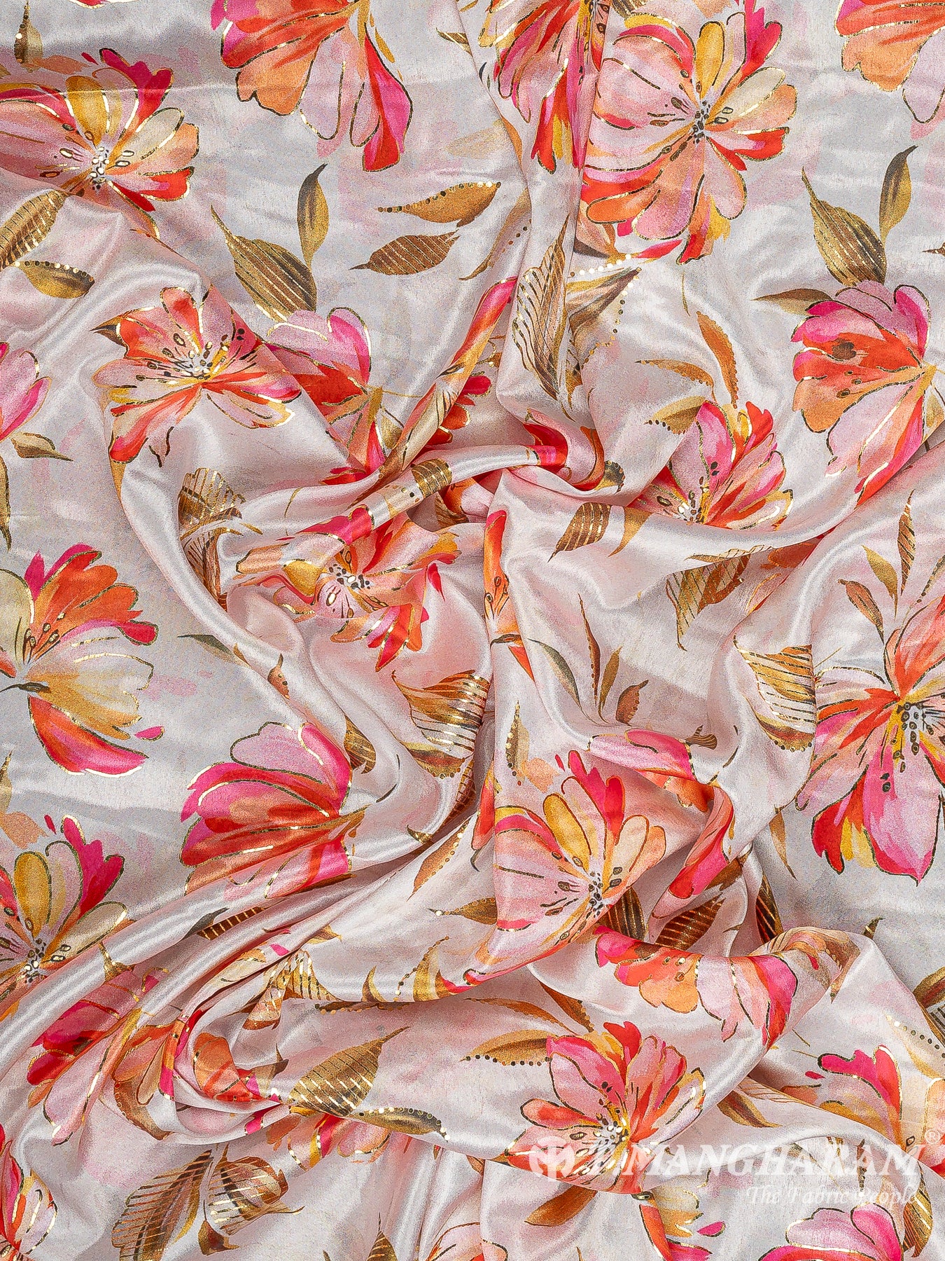 Baby Pink Satin Fabric - EC11088