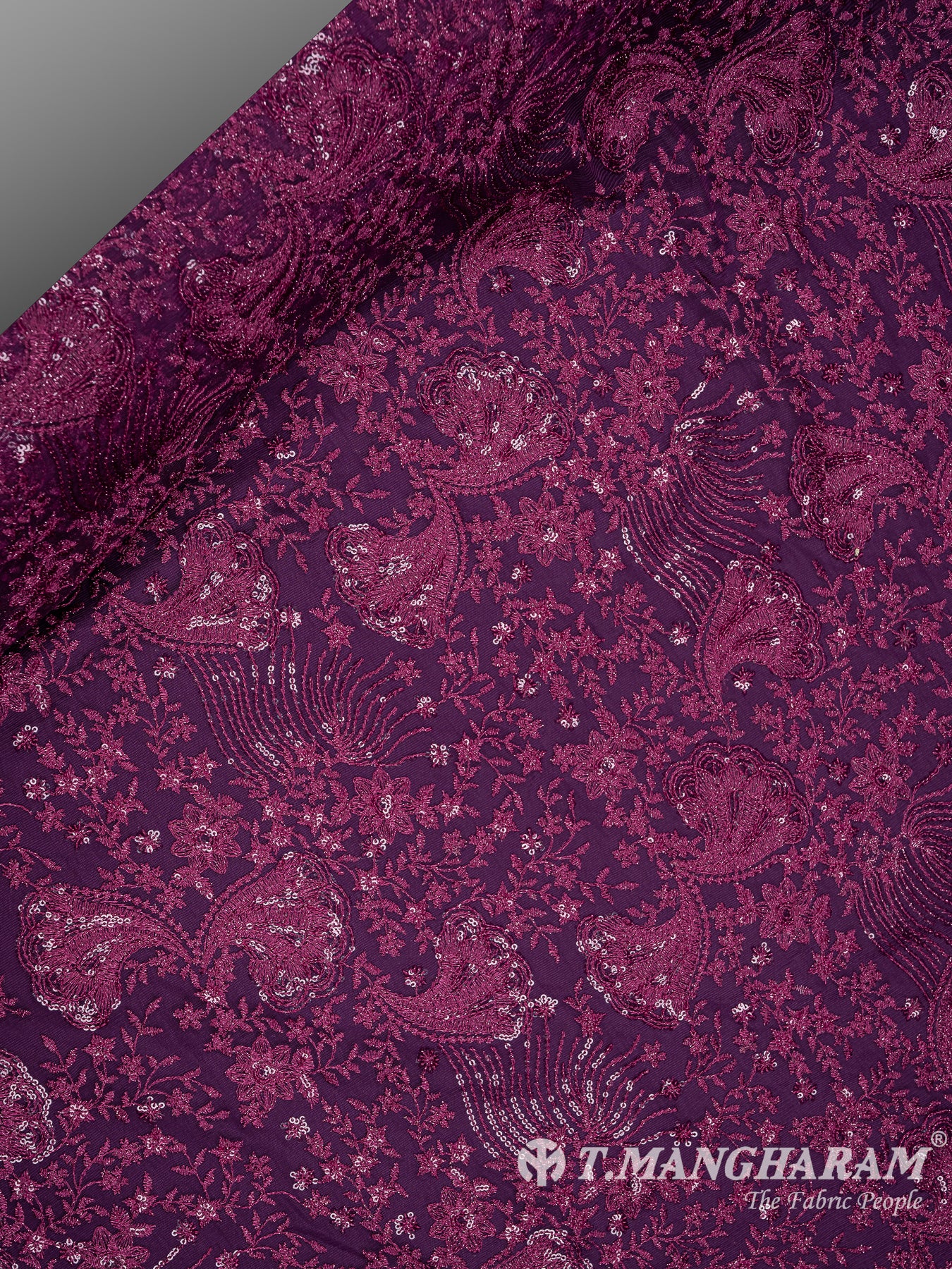 Purple Fancy Net Fabric - EC8078 view-2