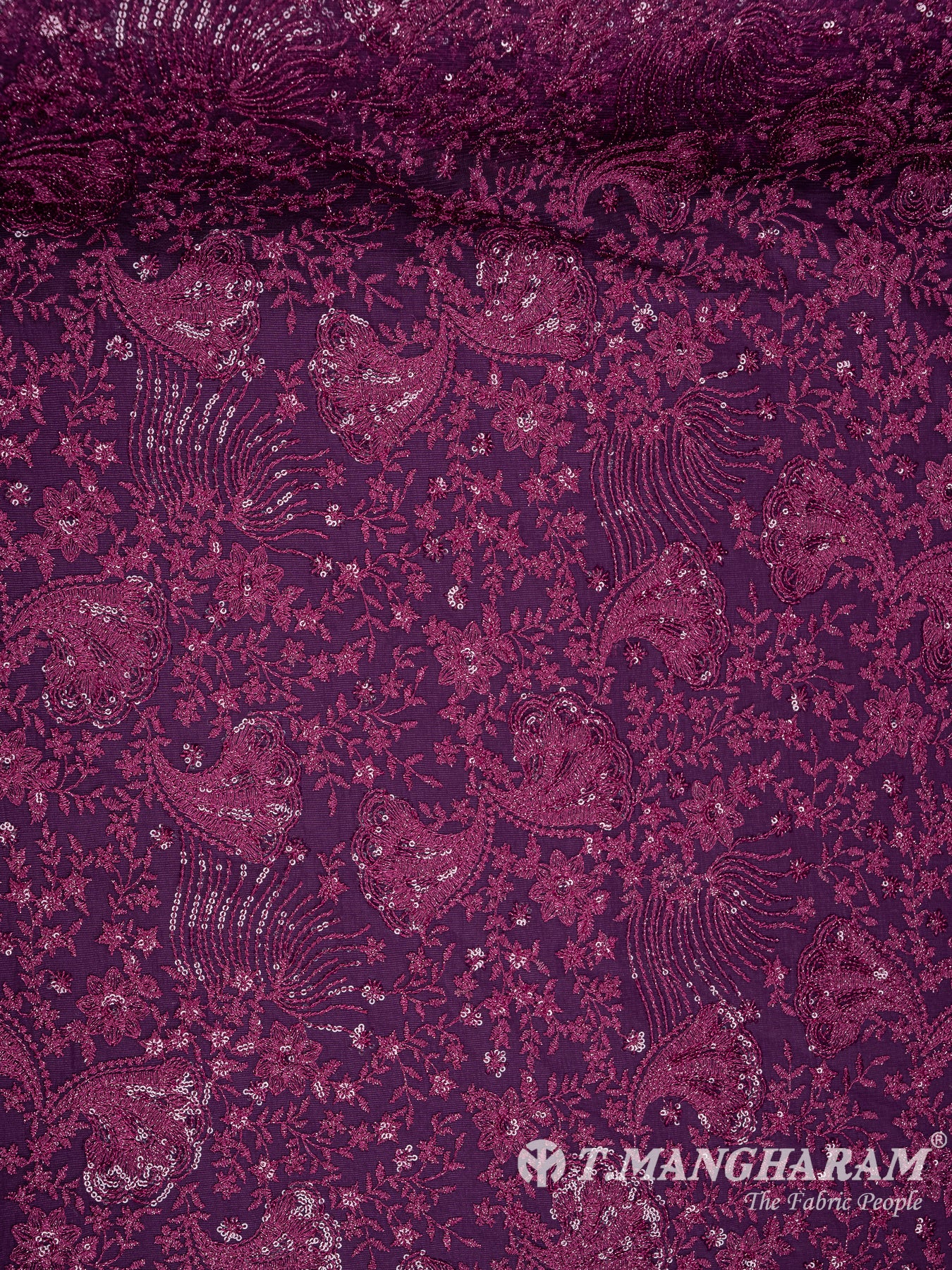 Purple Fancy Net Fabric - EC8078 view-3