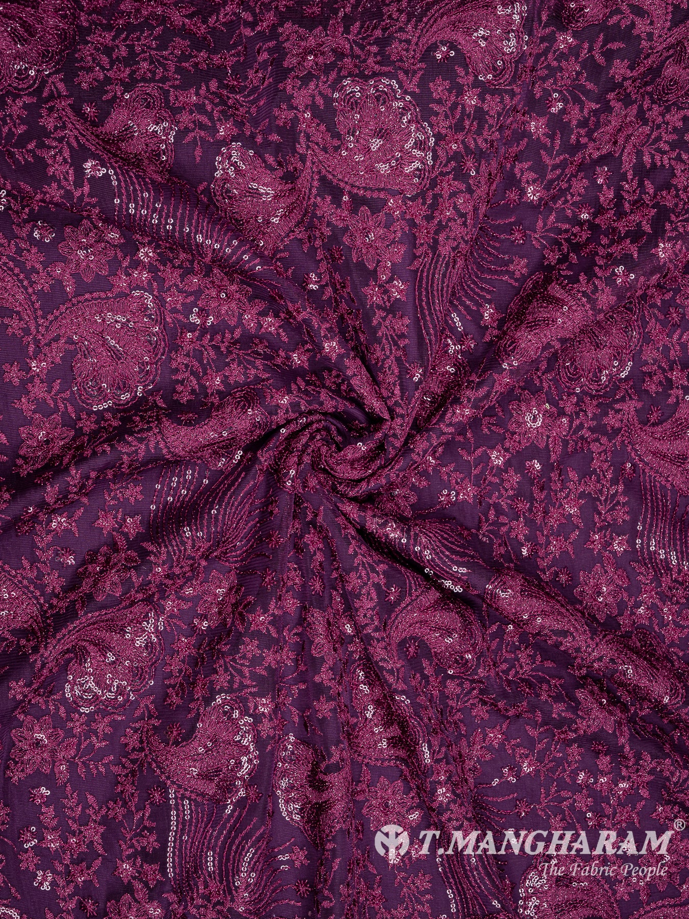 Purple Fancy Net Fabric - EC8078 view-1
