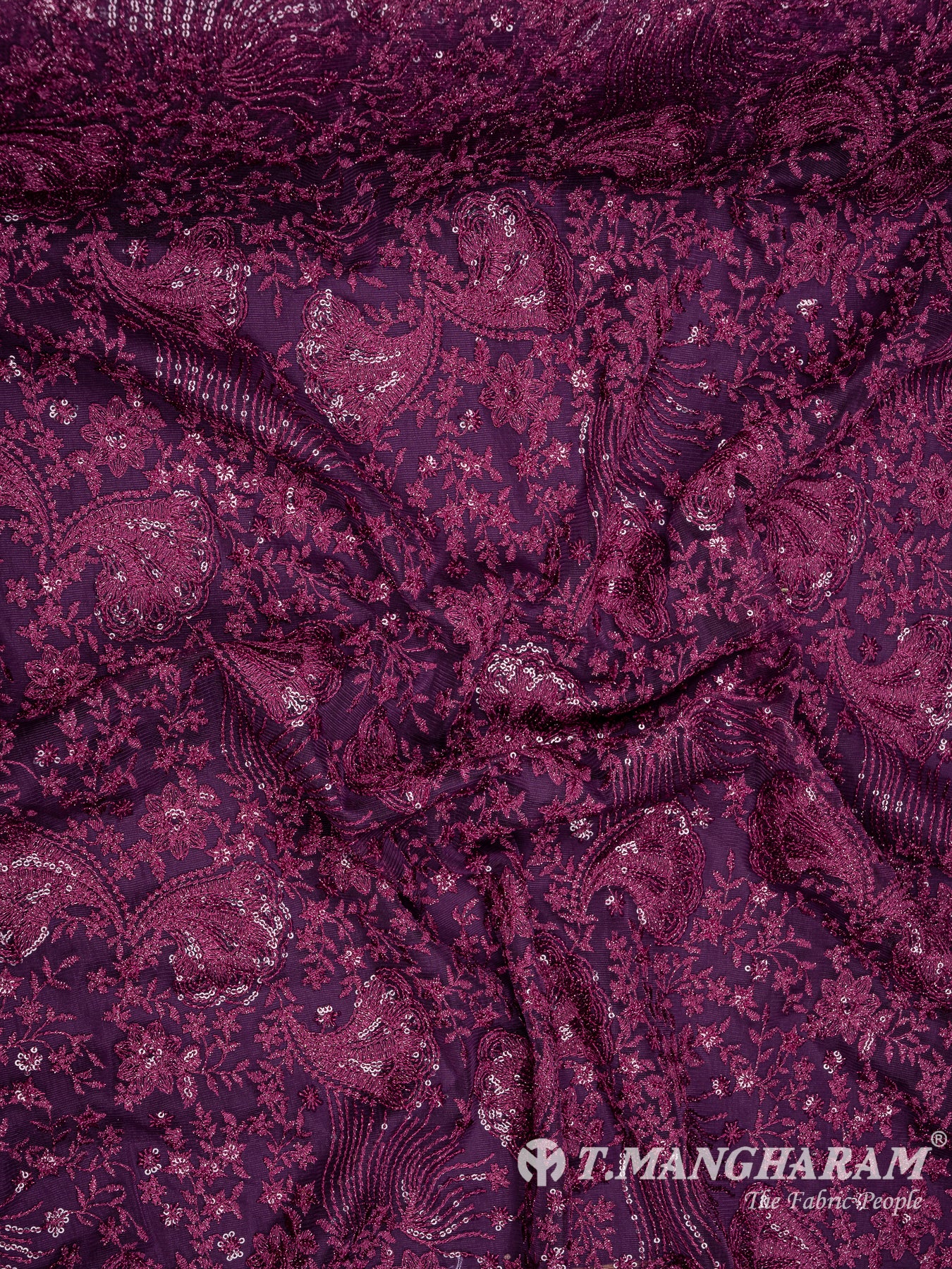Purple Fancy Net Fabric - EC8078 view-4