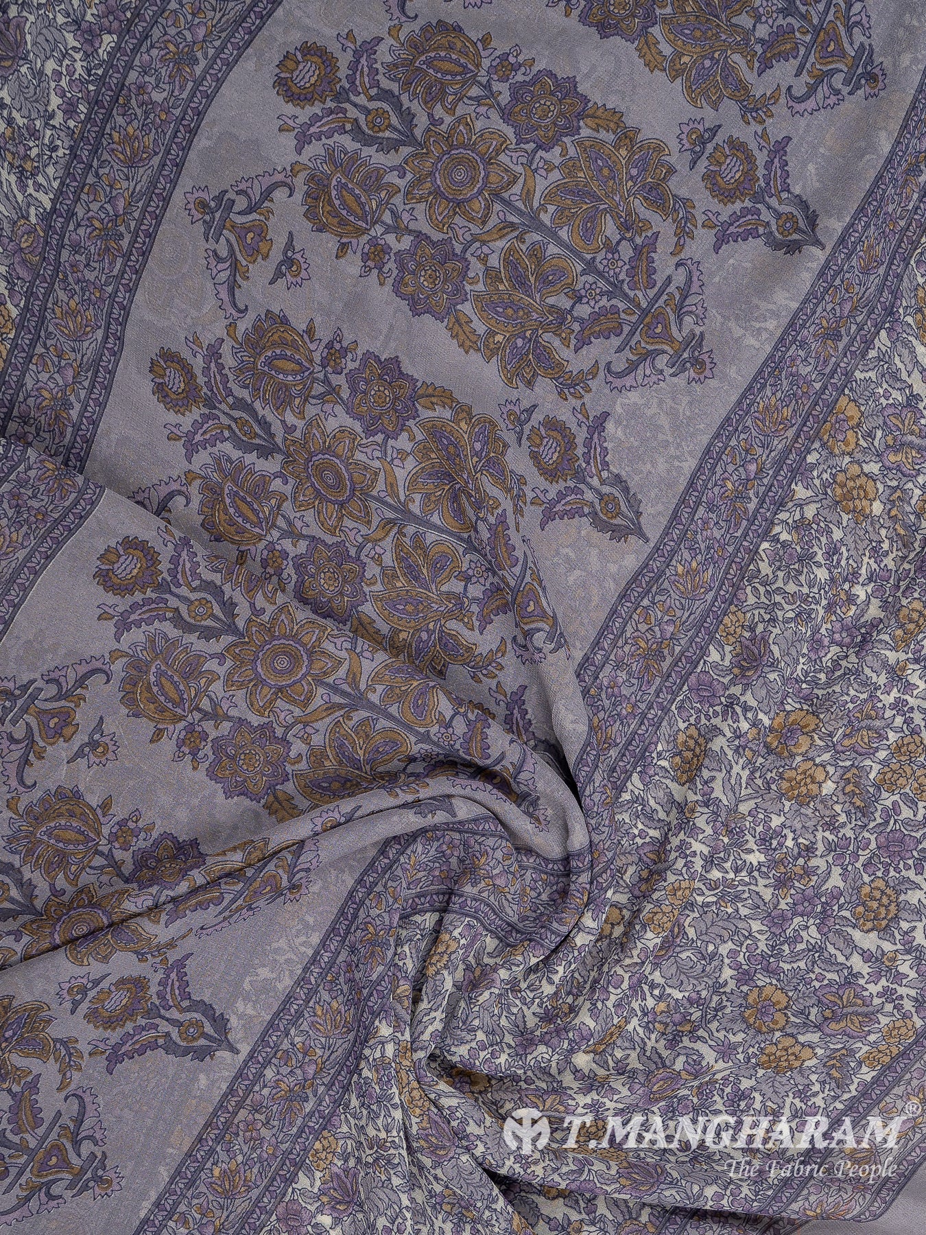 Violet Crepe Chudidhar Fabric Set - EH1657 view-3