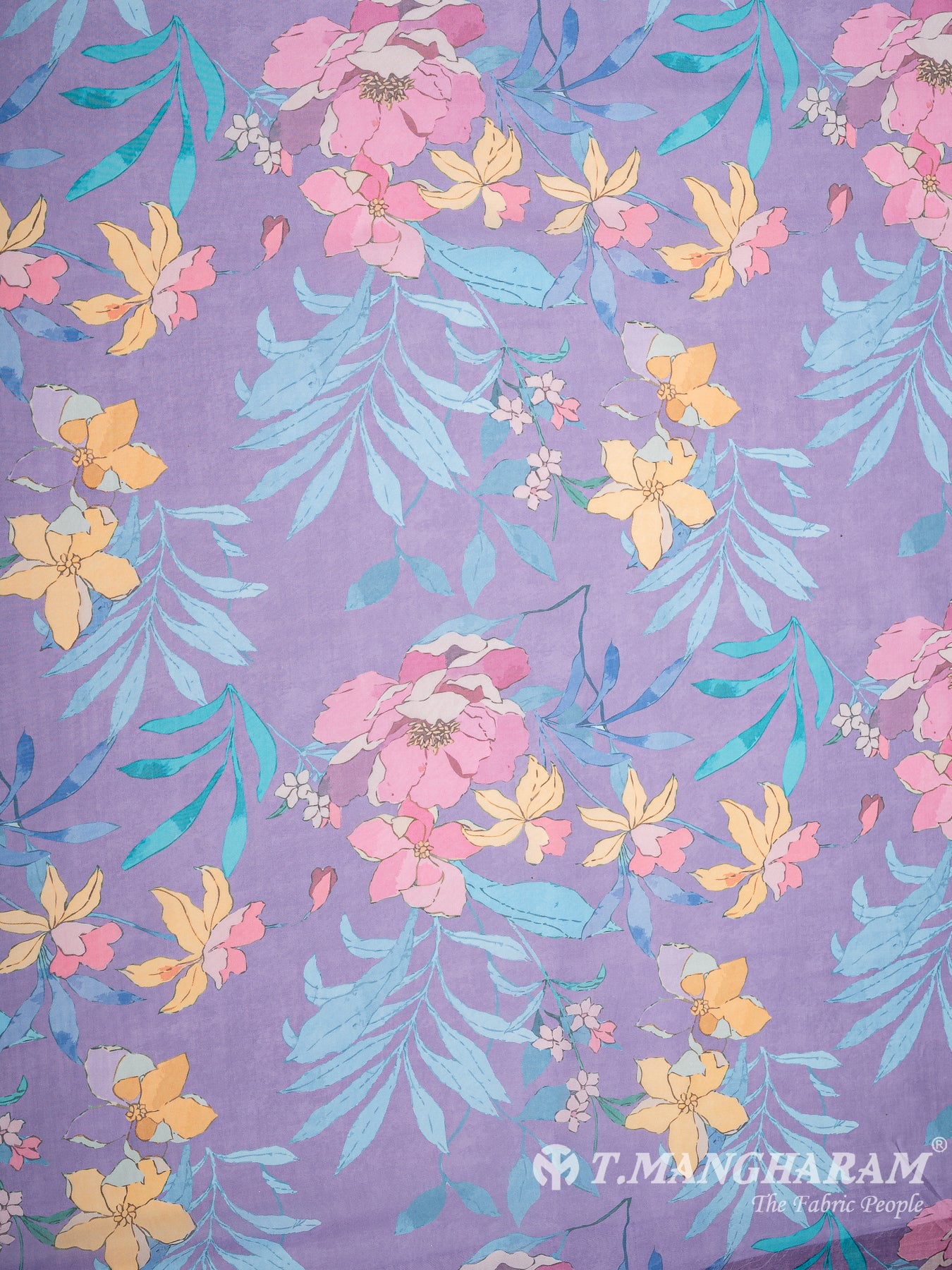 Violet Organza Fabric - EC8790 view-3