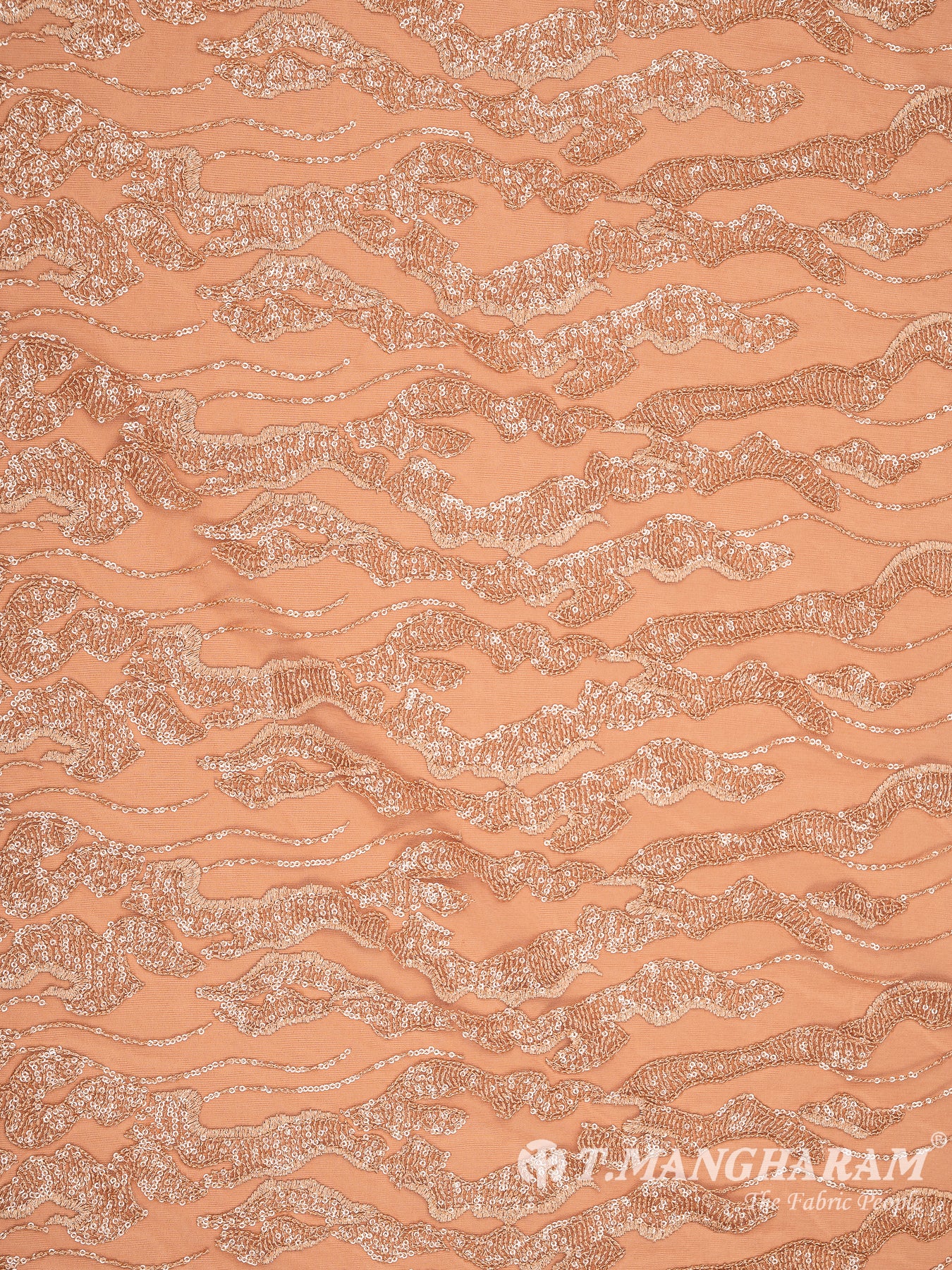 Peach Fancy Net Fabric - EC8092 view-3