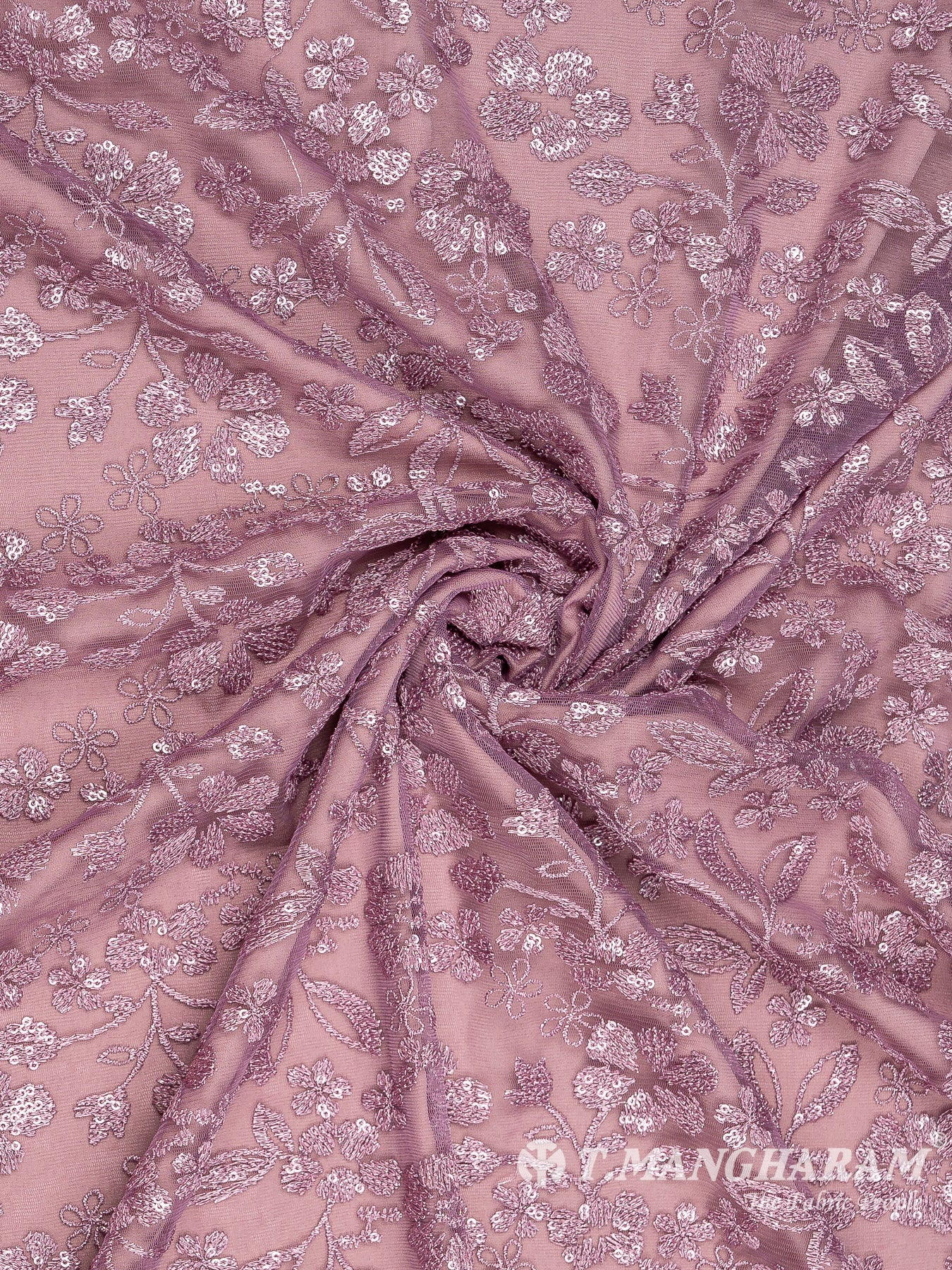 Violet Fancy Net Fabric - EC8104