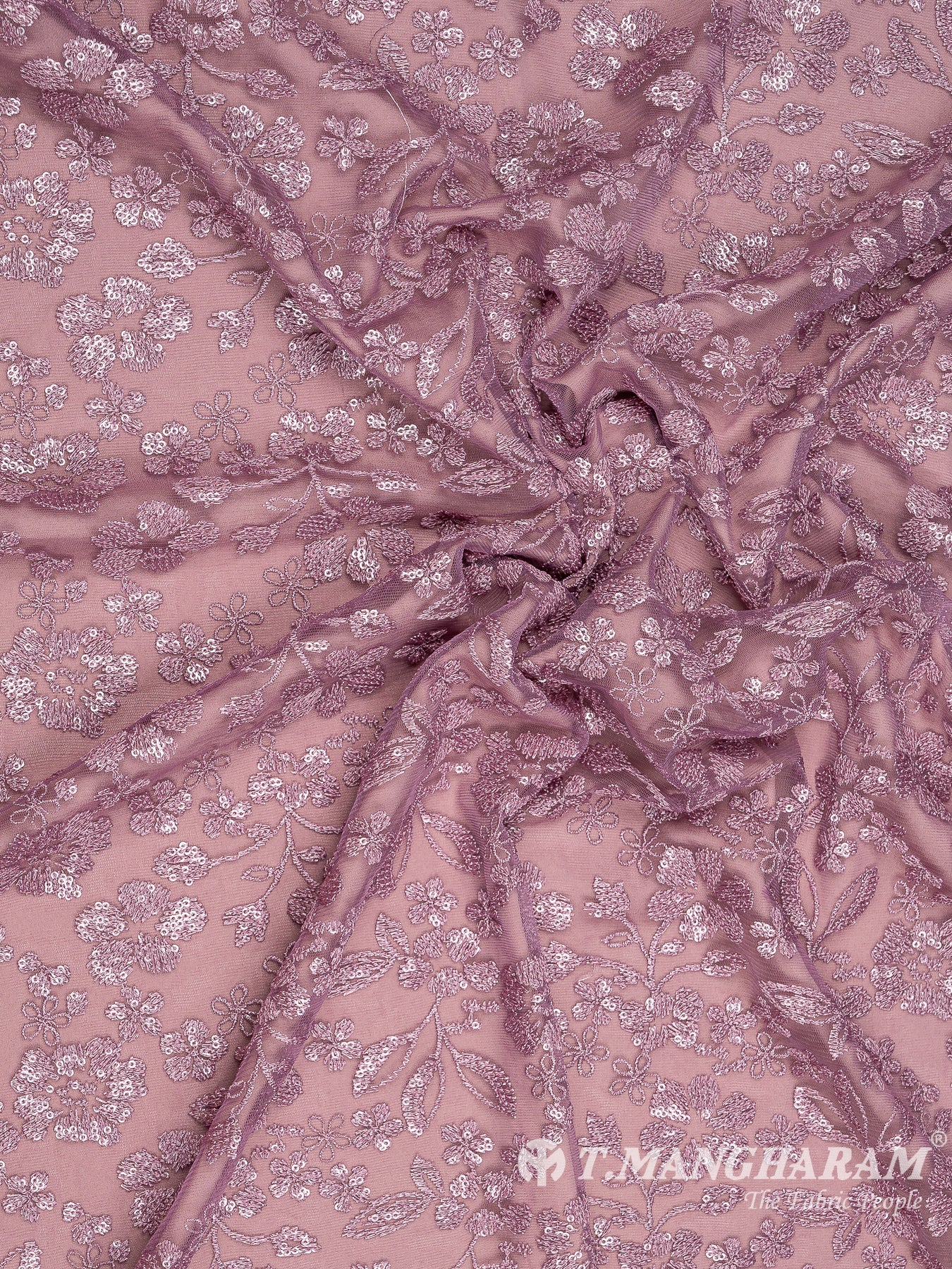 Violet Fancy Net Fabric - EC8104