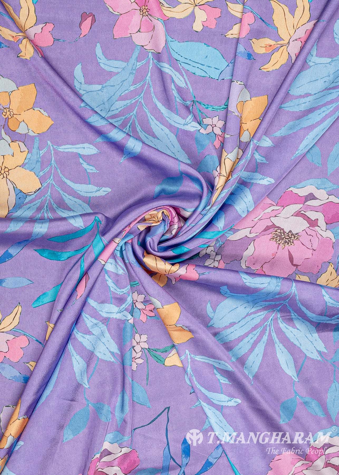 Violet Satin Fabric - EC8780 view-1