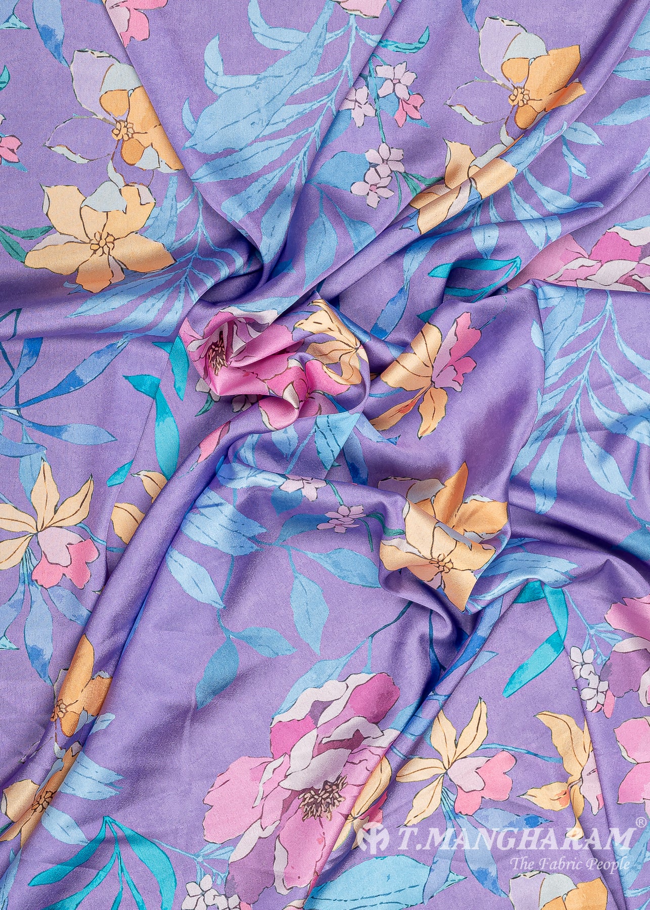 Violet Satin Fabric - EC8780 view-4