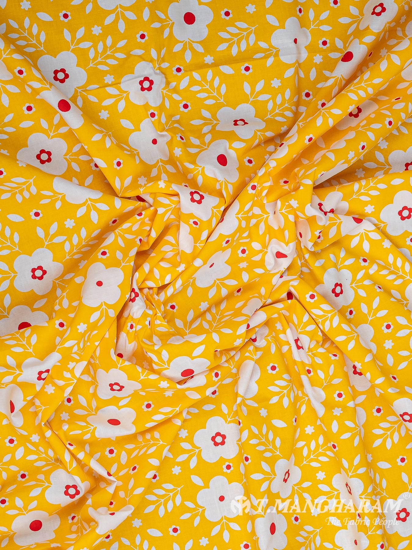 Yellow Cotton Fabric - EA2637 view-4