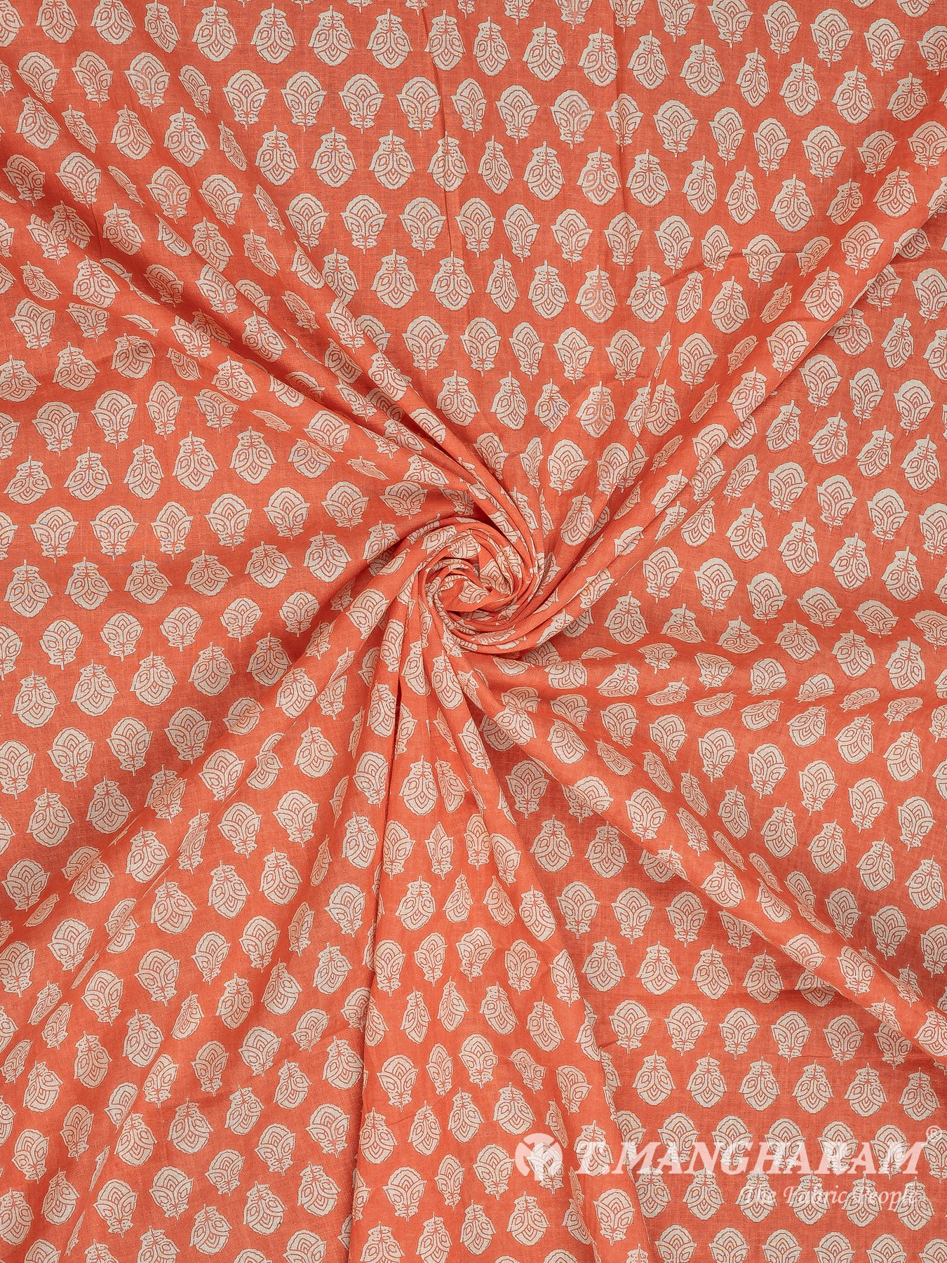 Peach Cotton Fabric - EC8338 view-1