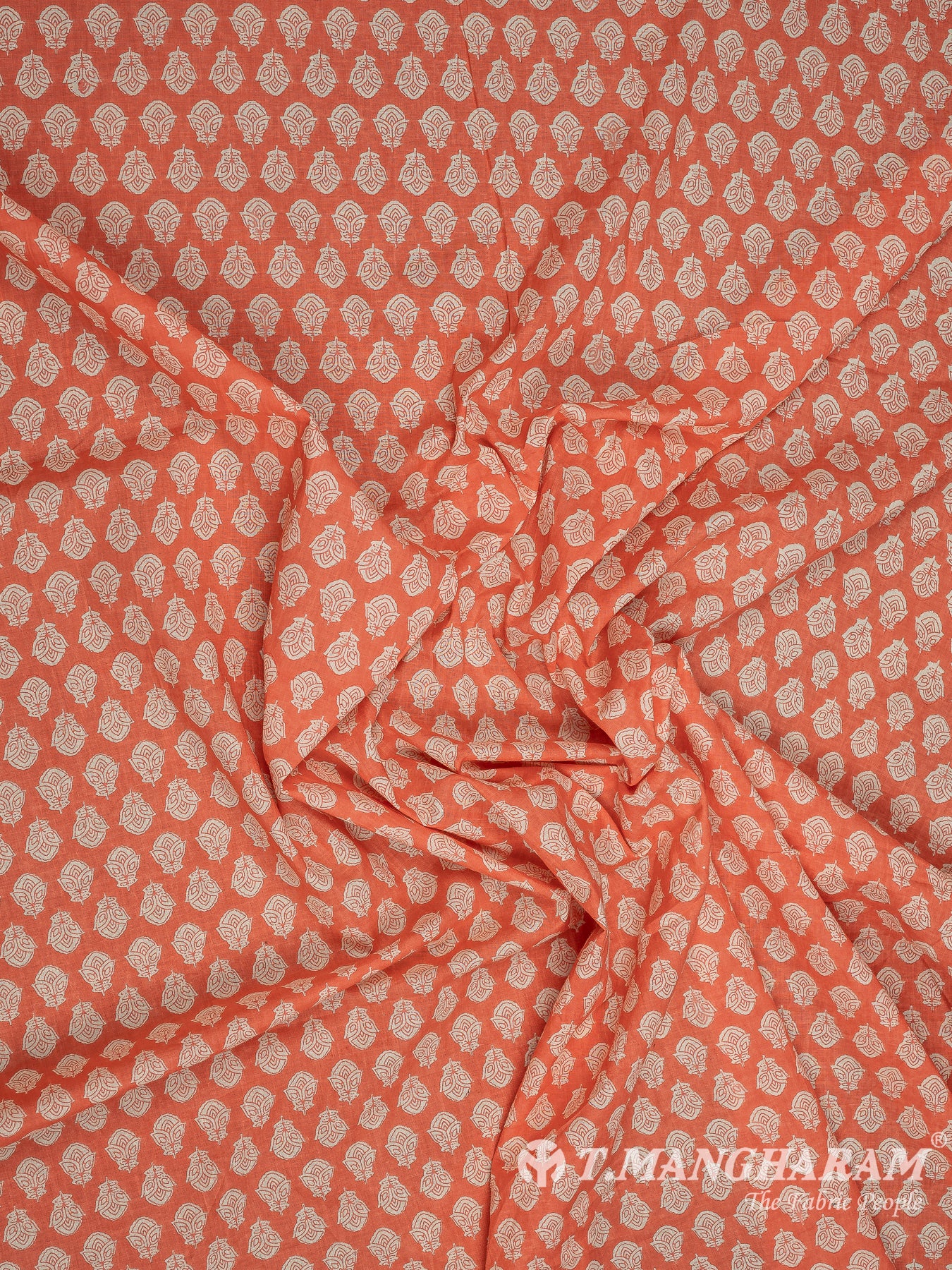 Peach Cotton Fabric - EC8338 view-4