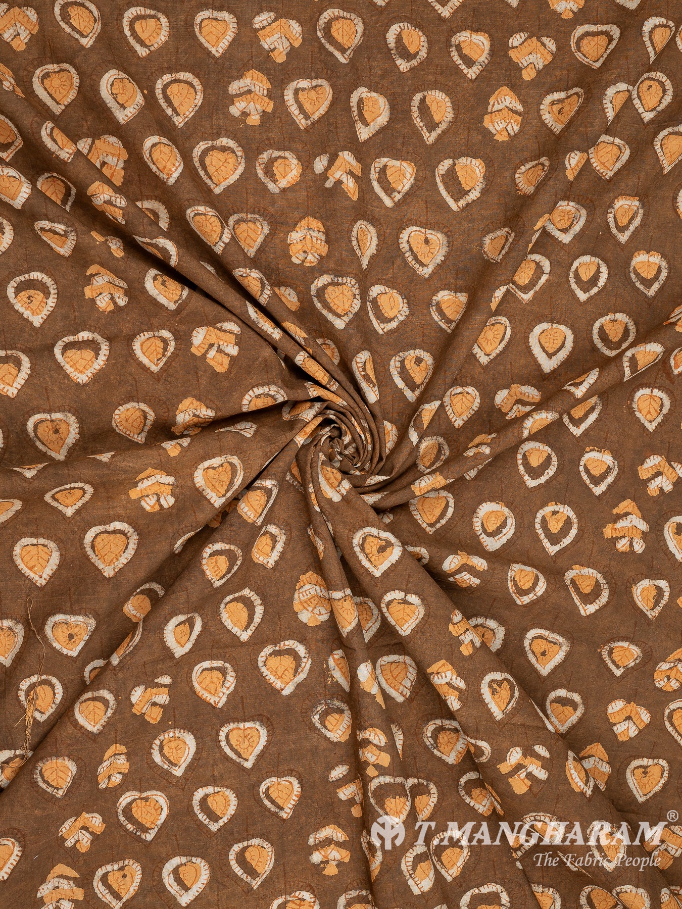 Brown Cotton Fabric - EC8256 view-1
