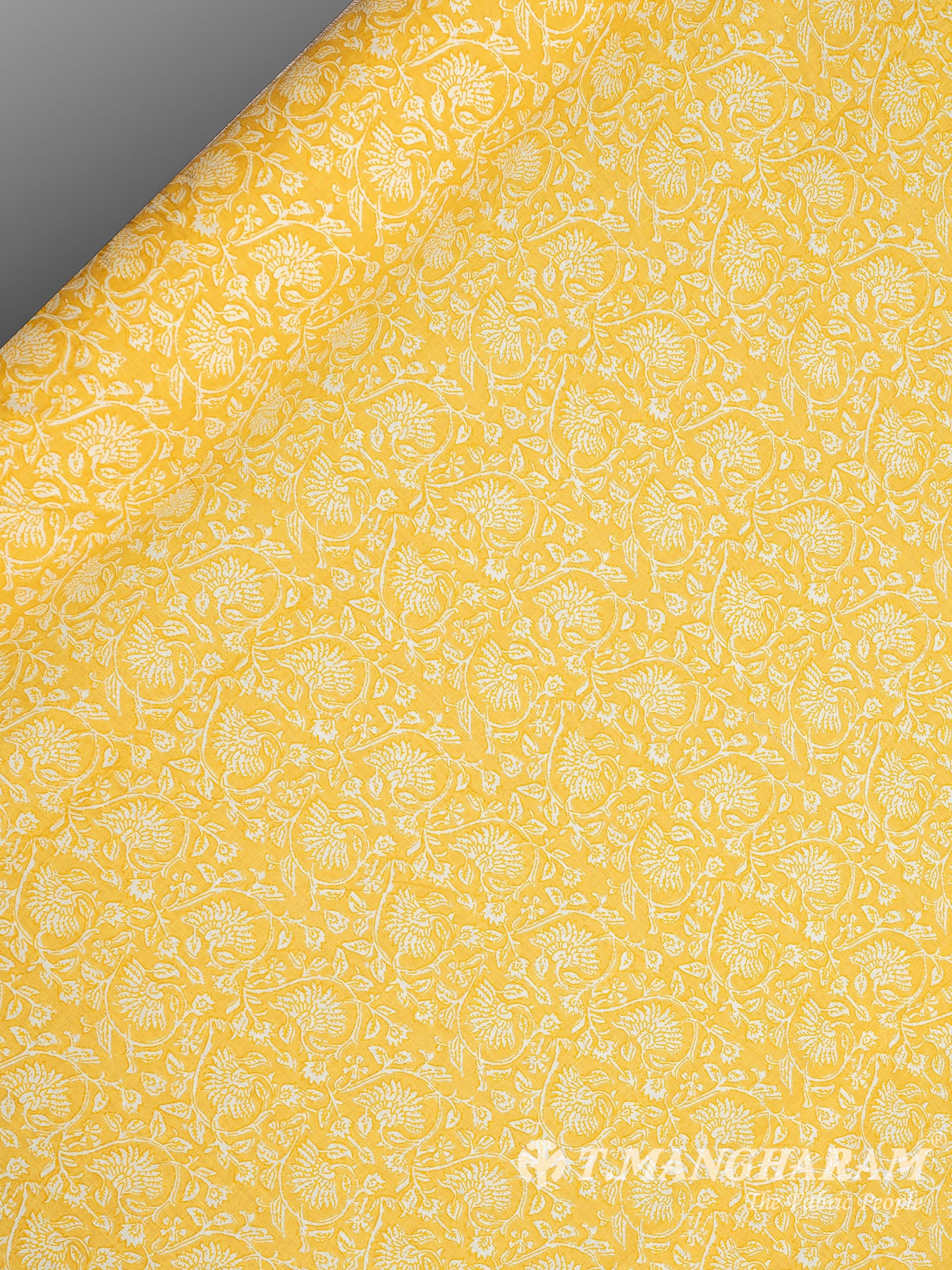 Yellow Cotton Fabric - EC8336 view-2