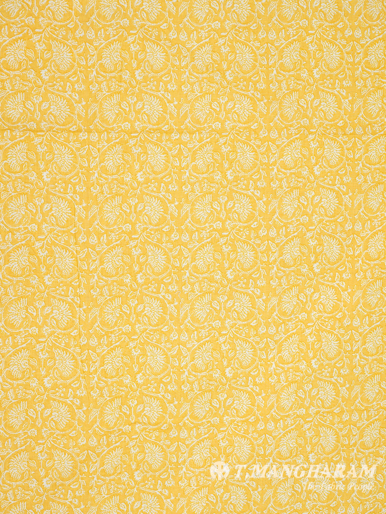 Yellow Cotton Fabric - EC8336 view-3