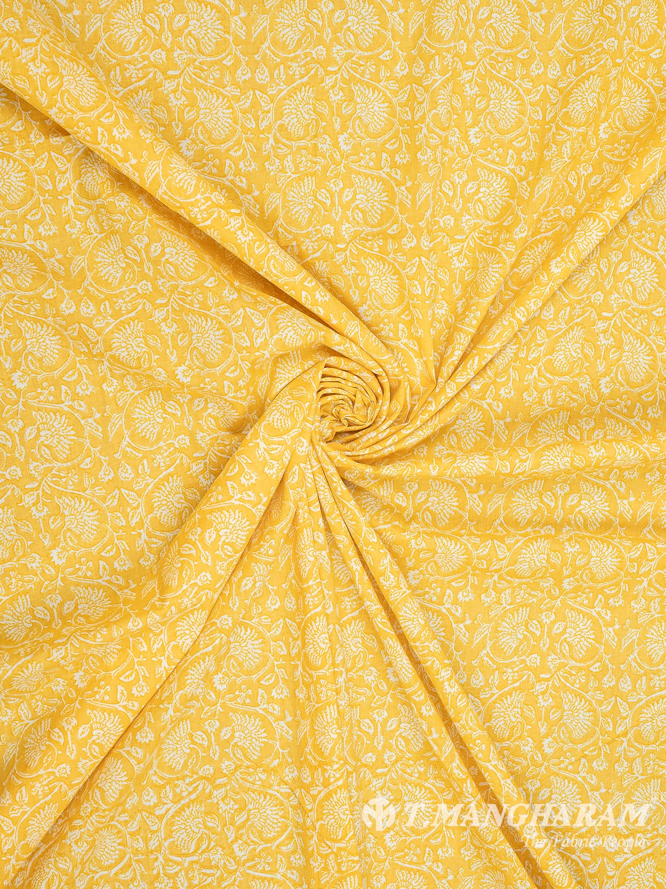 Yellow Cotton Fabric - EC8336 view-1