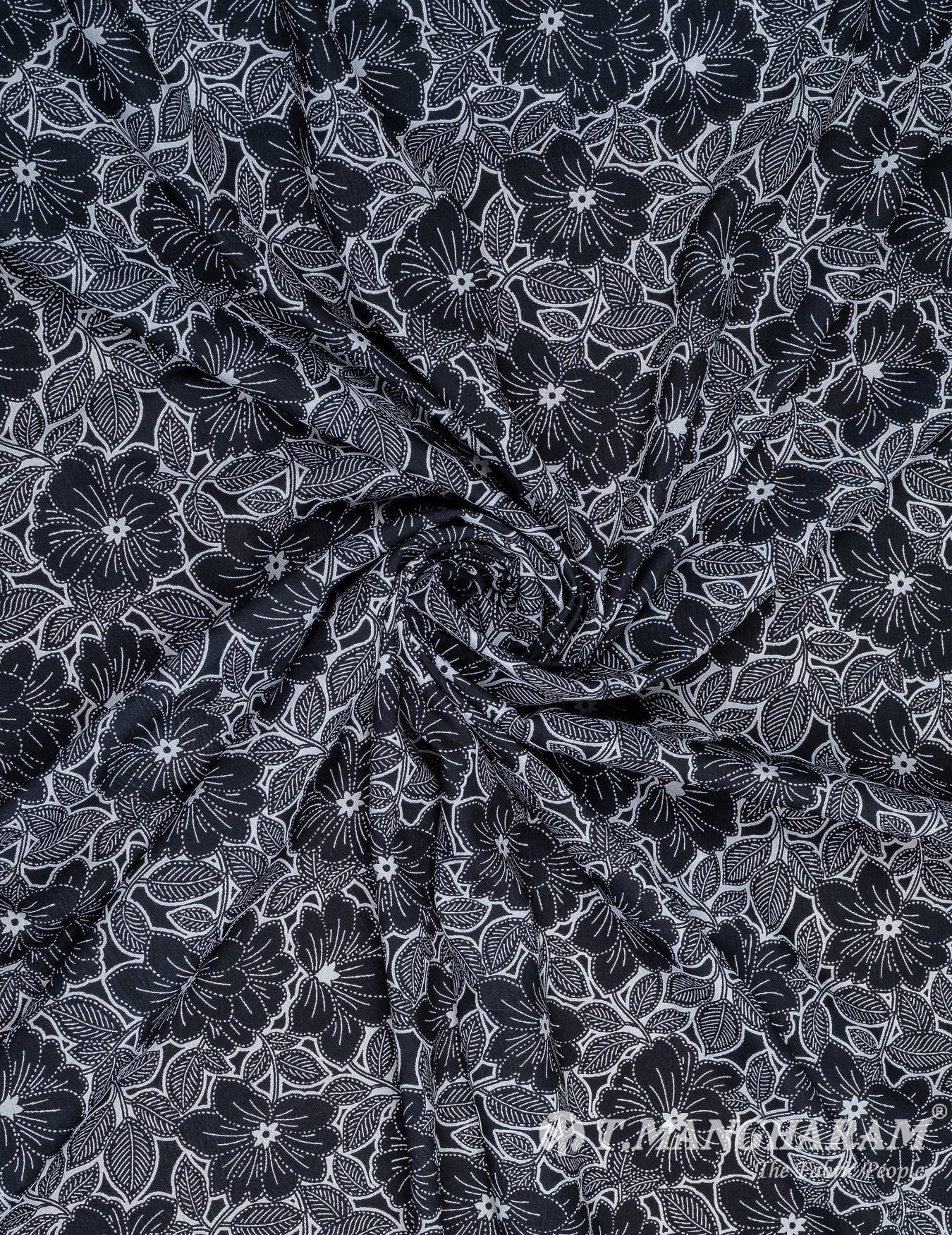 Black Crepe Fabric - EC9901 view-1