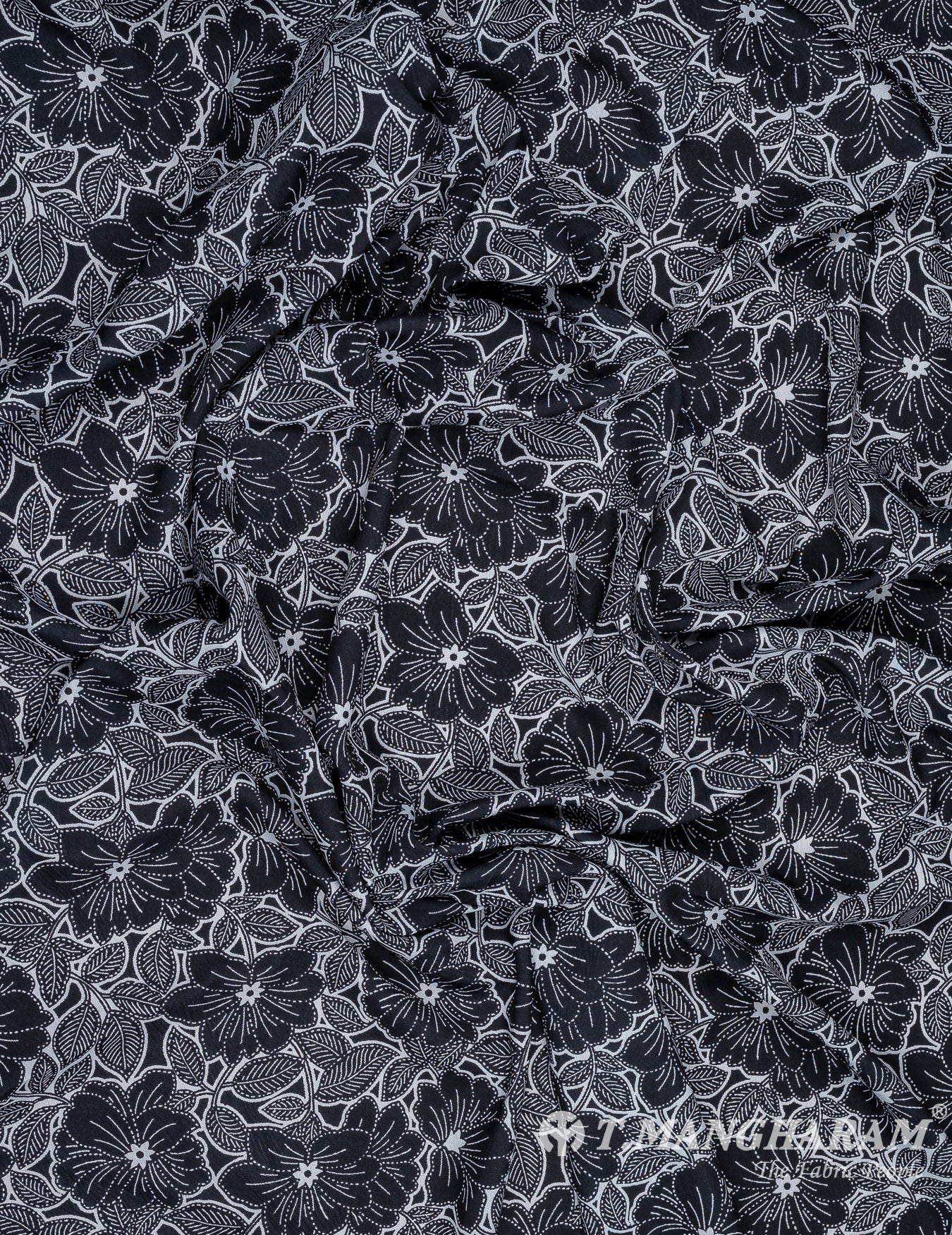 Black Crepe Fabric - EC9901 view-4