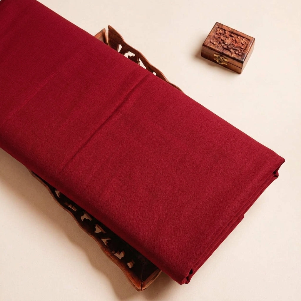 Plain Placeholder Crepe Fabric - Wine Crepe - tray_3