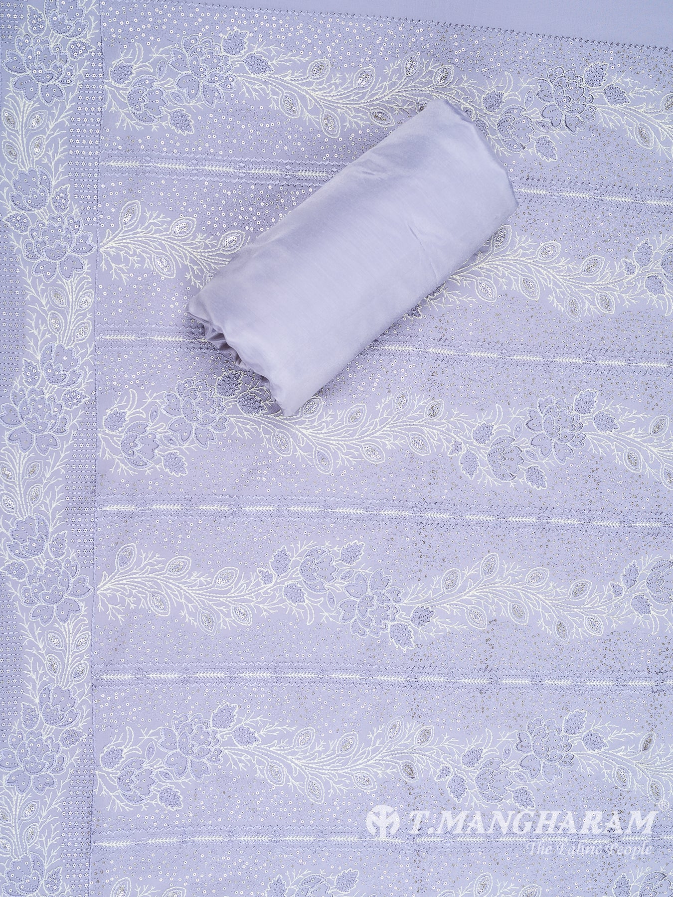 Light Violet Georgette Chudidhar Fabric Set - EH1542 view-2