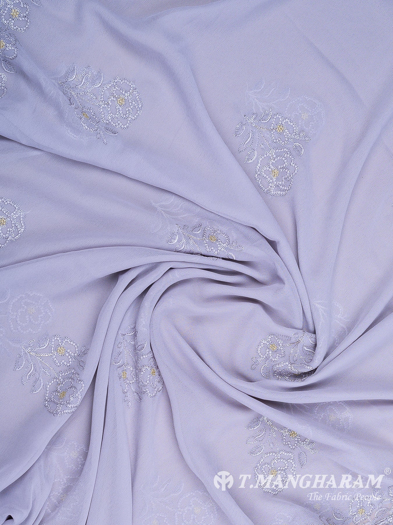 Light Violet Georgette Chudidhar Fabric Set - EH1555 view-3