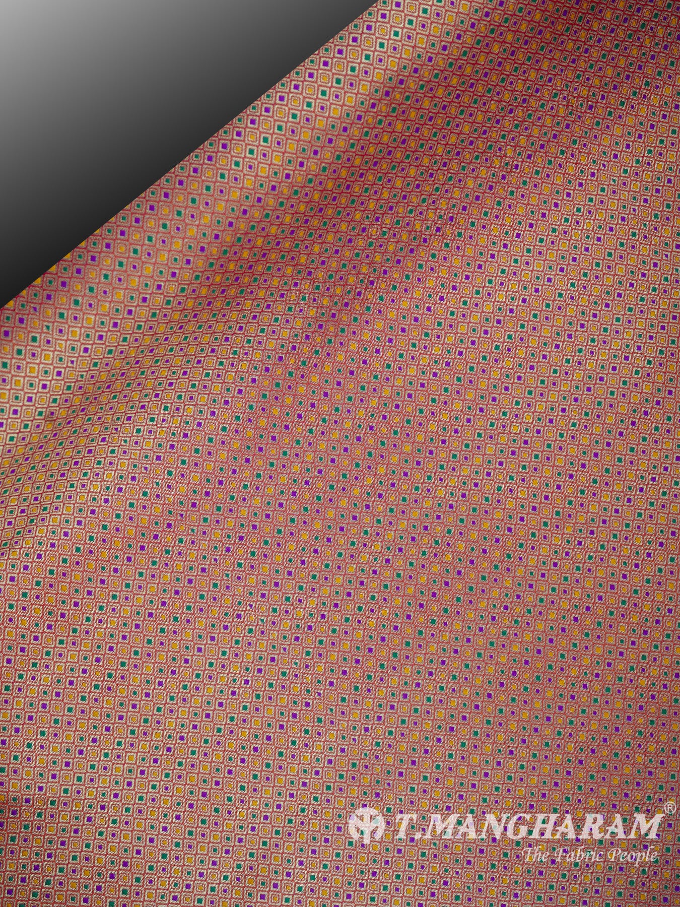 Multicolor Semi Banaras Fabric - EA1260 view-2