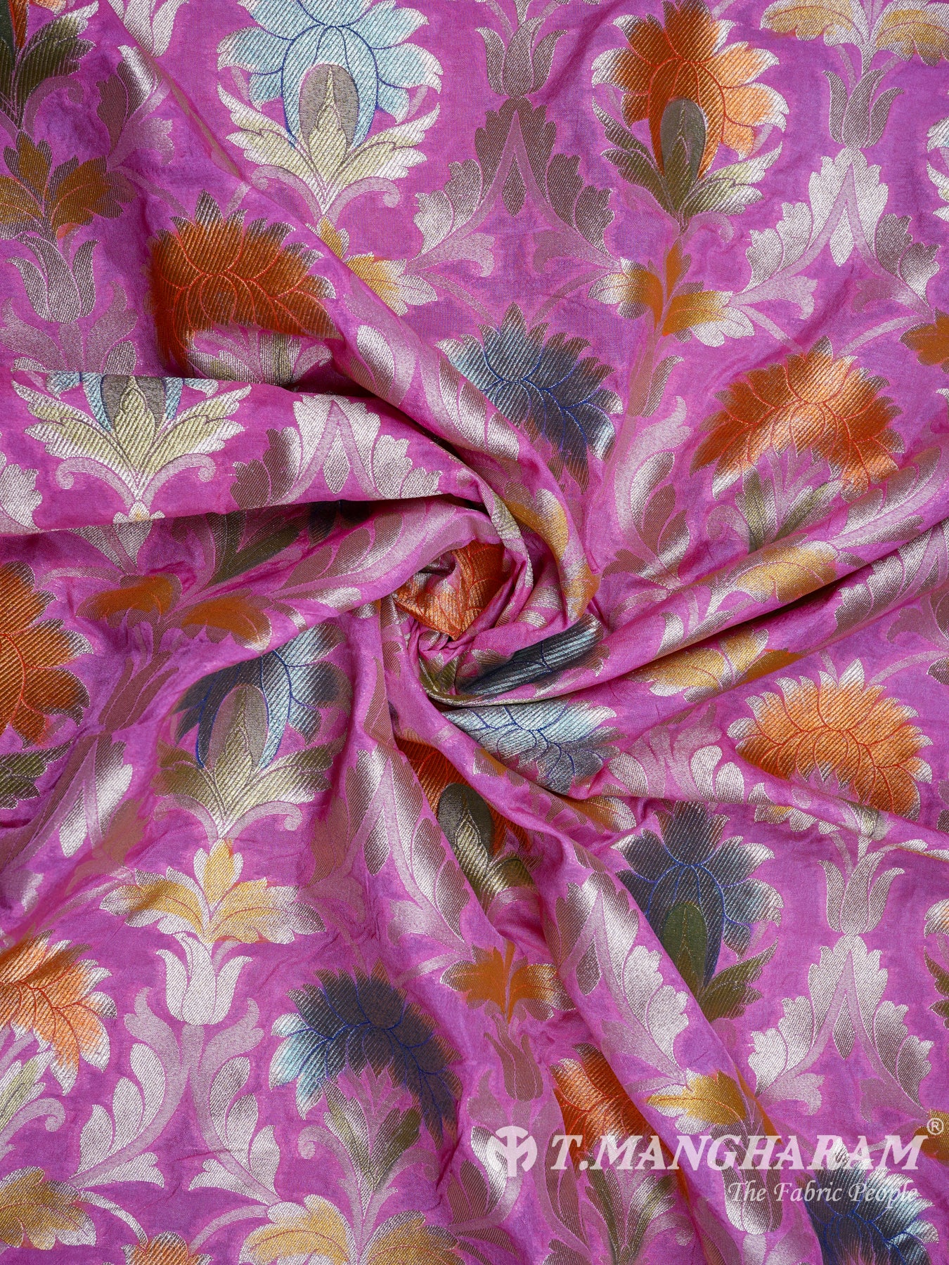 Pink Banaras Fabric - EB1849 view-1