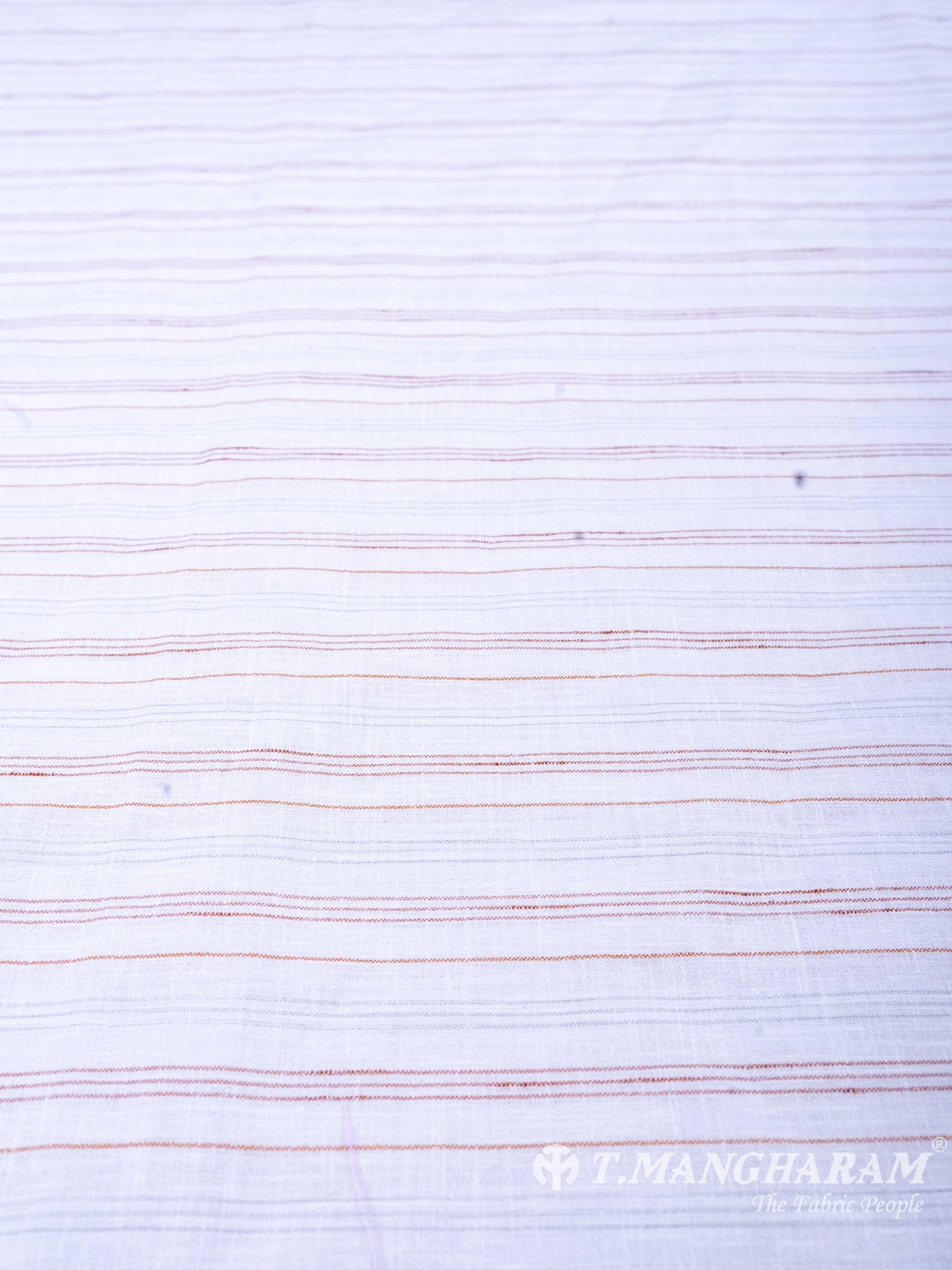 White Cotton Shirting Material - EF0972 view-4