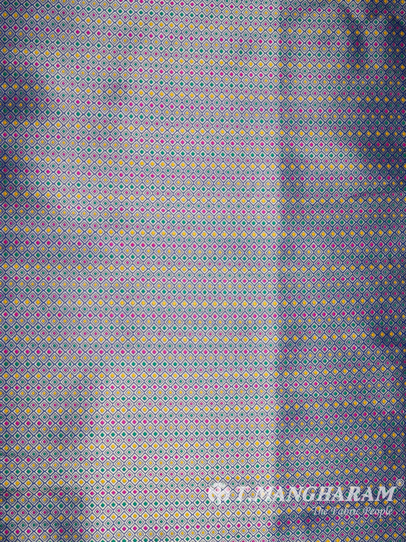 Multicolor Semi Banaras Fabric - EA1264 view-3
