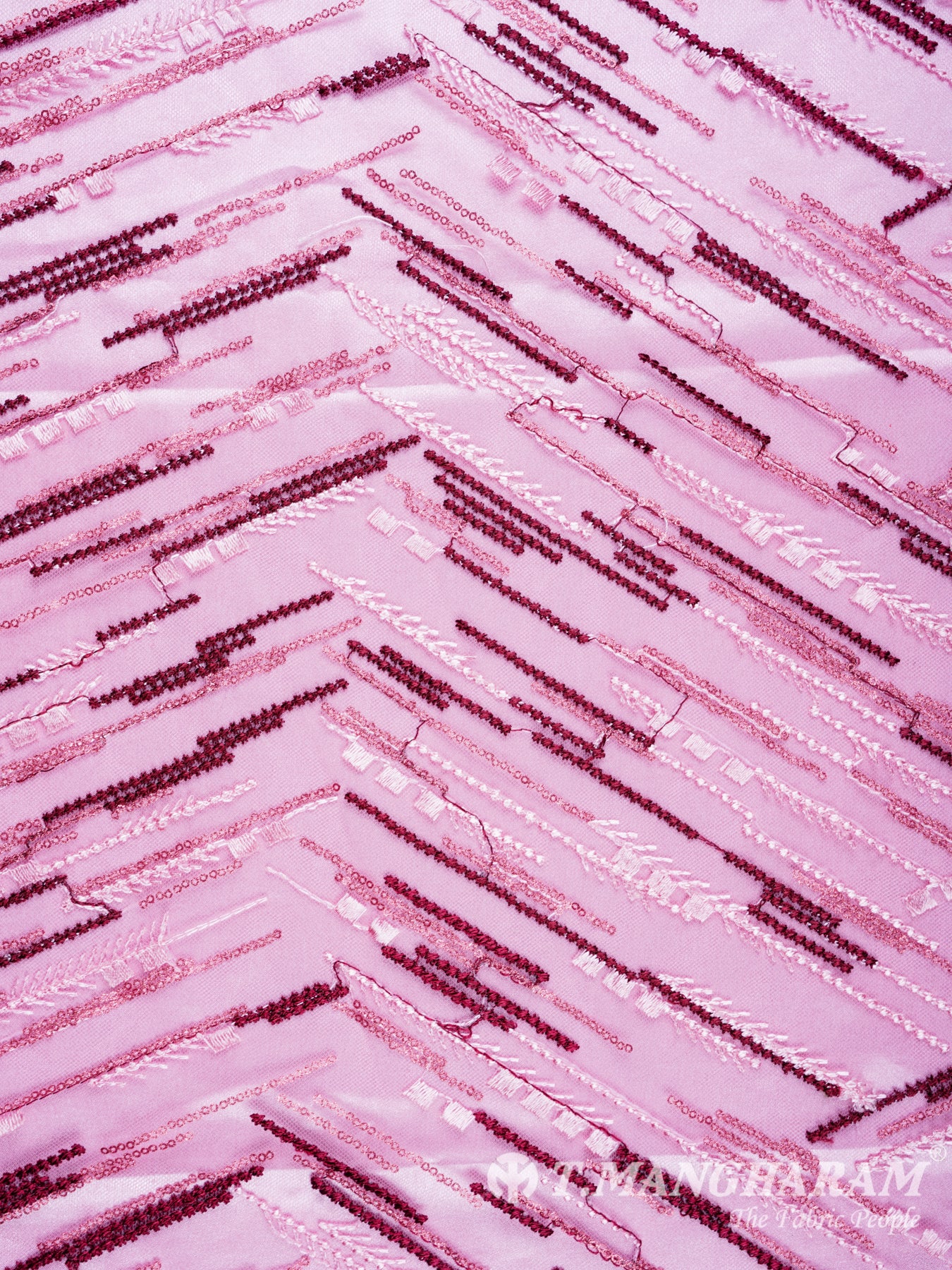 Pink Georgette Fabric - EC1116 VIEW-2