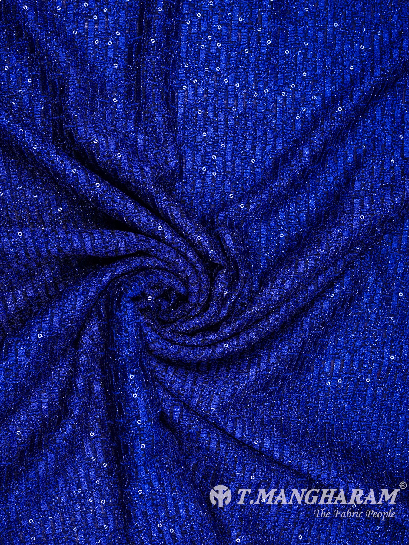 Blue Fancy Net Fabric - EA1864 view-1
